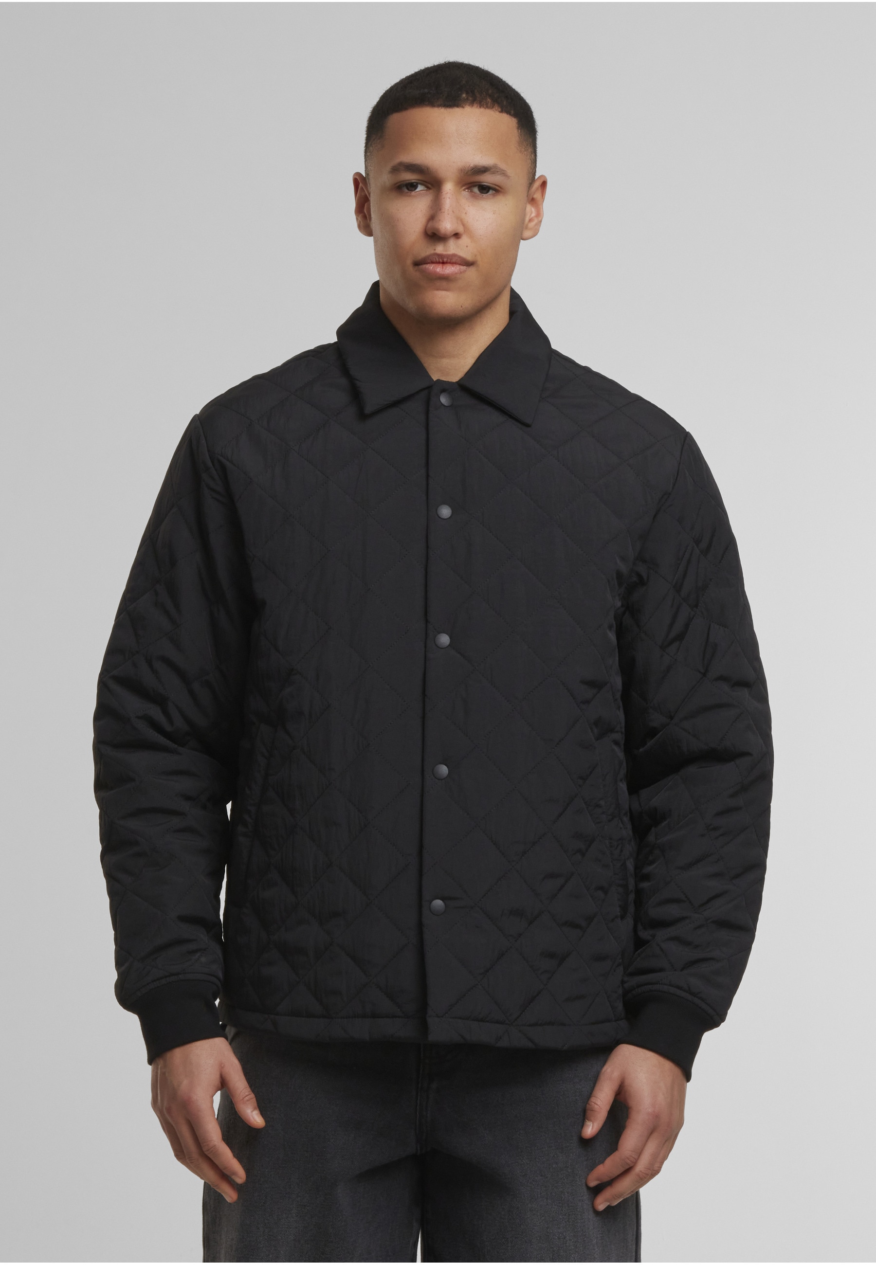 URBAN CLASSICS Allwetterjacke »Urban Classics Quilted Overshirt« 1 Stk. tlg. ohne Kapuze