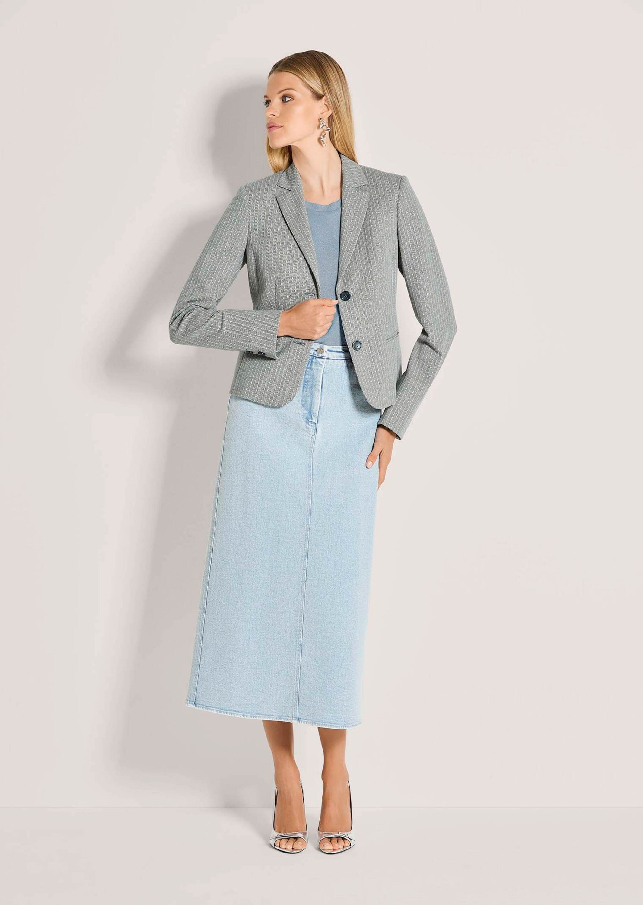 MADELEINE Jackenblazer "Blazer Kurzblazer mit Nadelstreifen" Streifenblazer günstig online kaufen