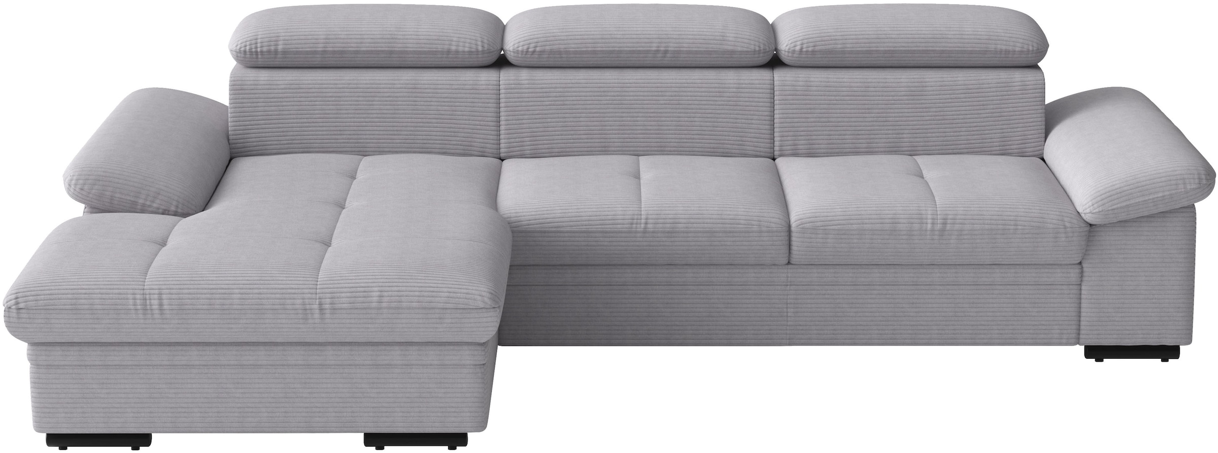 sit&more Ecksofa "Viola L-Form, B: 260 cm, Arm- & Kopfteilverstellung" optional Schlaffunktion, Sofa mit Komfortsitz