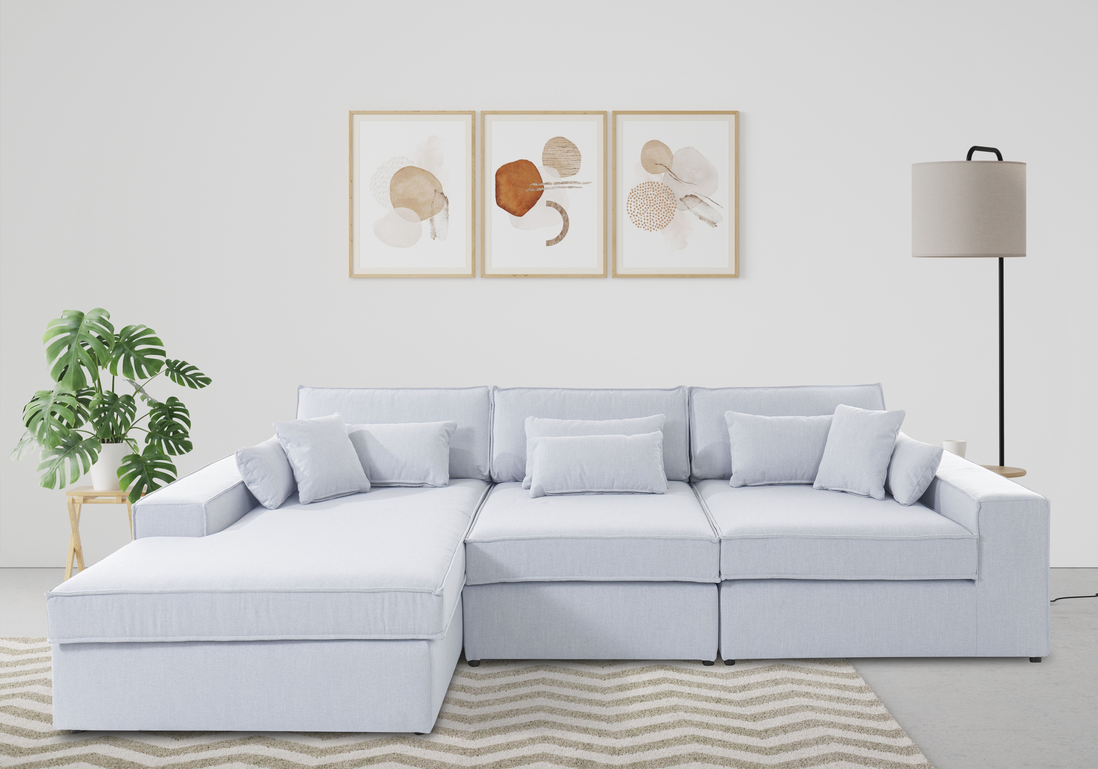 OTTO home Ecksofa "Enid L-Form" 3 Teile, bestehend aus Modulen, in vielen Bezügen, auch in Breitcord