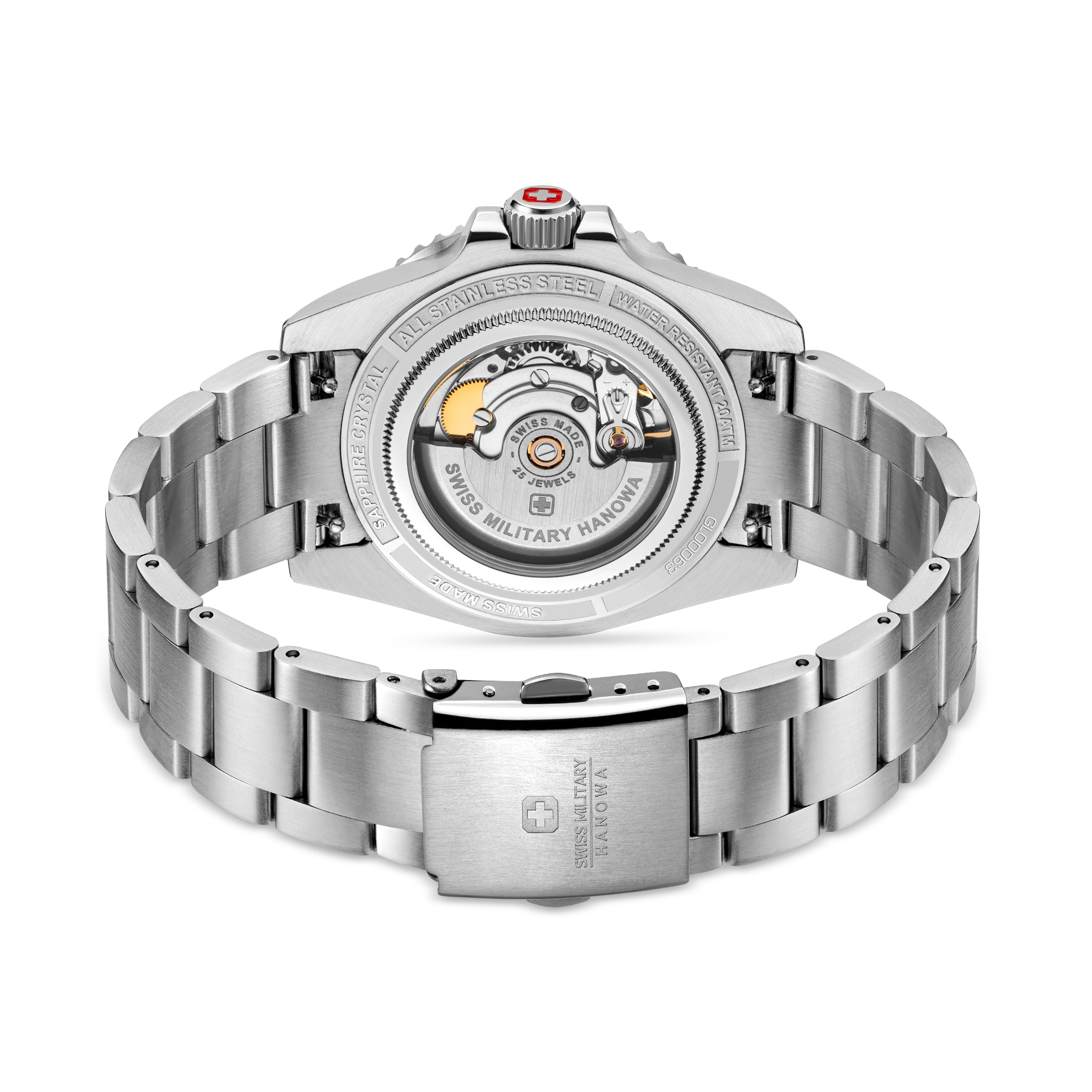Swiss Military Hanowa Automatikuhr »Sealord« Armbanduhr, Herrenuhr, Swiss Made, Mechanische Uhr, Edelstahlarmband