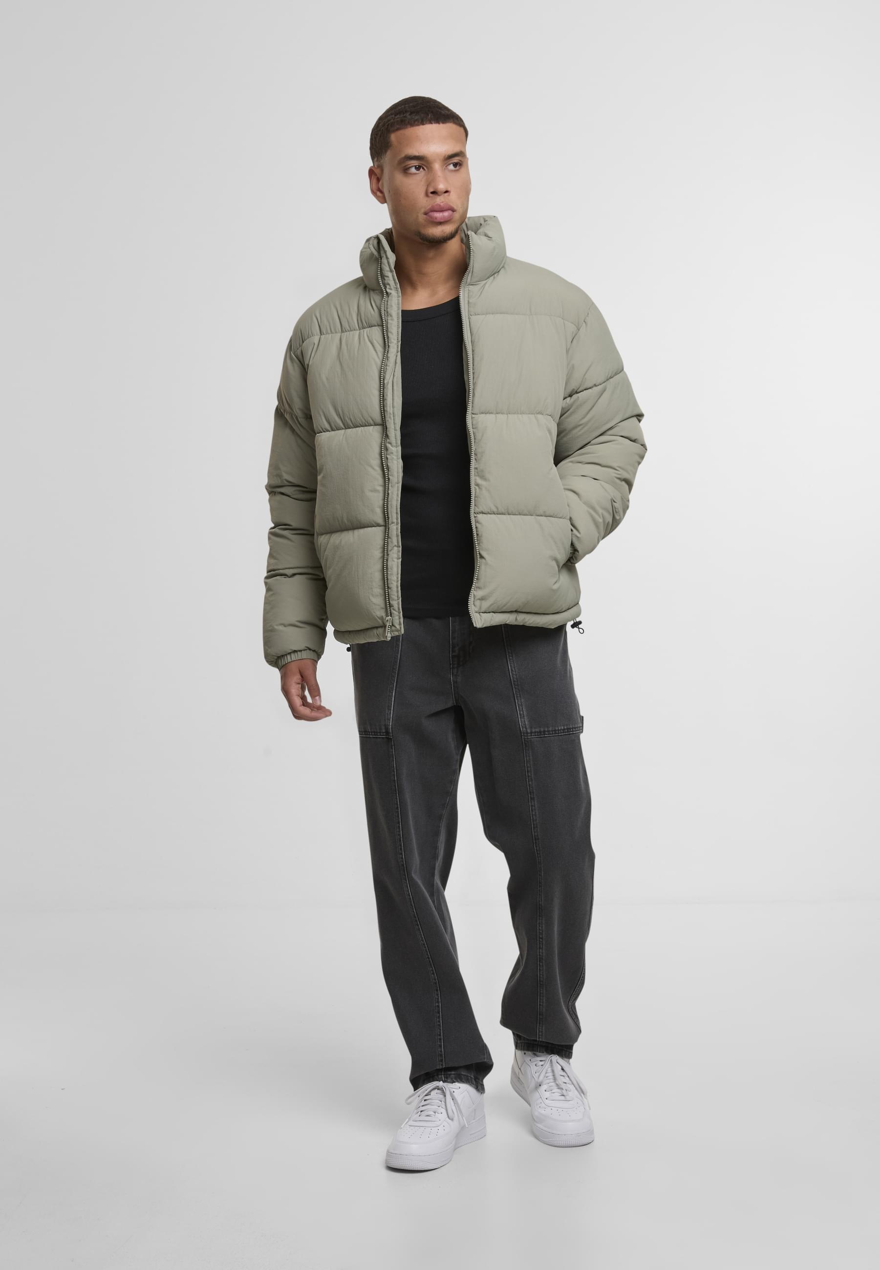 URBAN CLASSICS Winterjacke »Urban Classics Crinkle Puffer Jacket«, (1 St.), ohne Kapuze
