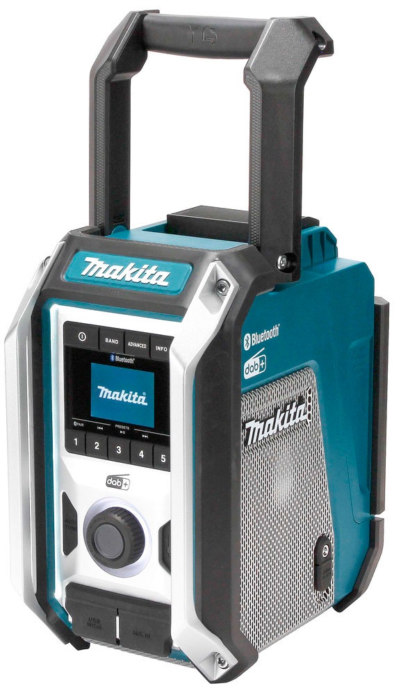 Makita Baustellenradio "DMR115" (Bluetooth Digitalradio (DAB+) FM Tuner ) 12V, Bluetooth Radio, ohne Akku