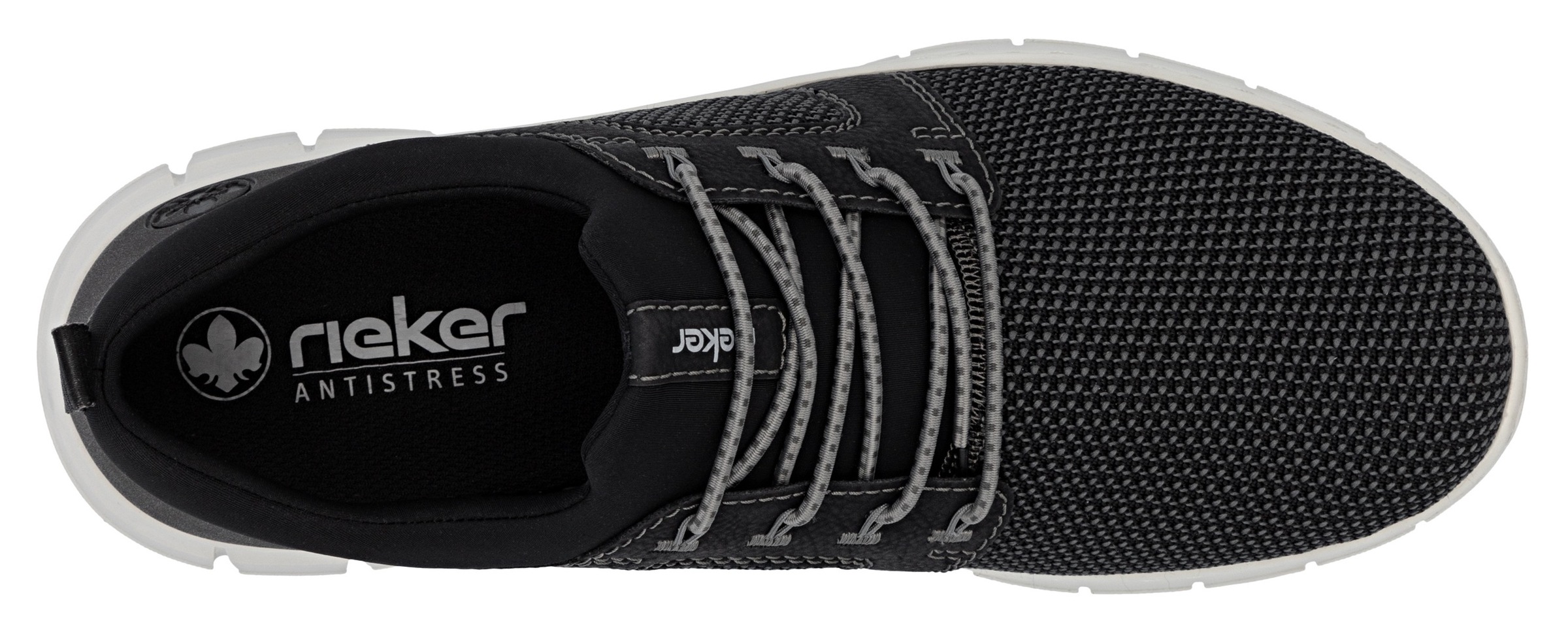 Rieker Slip-On Sneaker, Schlupfschuh, Halbschuh, Freizeitschuh mit Gummizug, zum Schlupfen