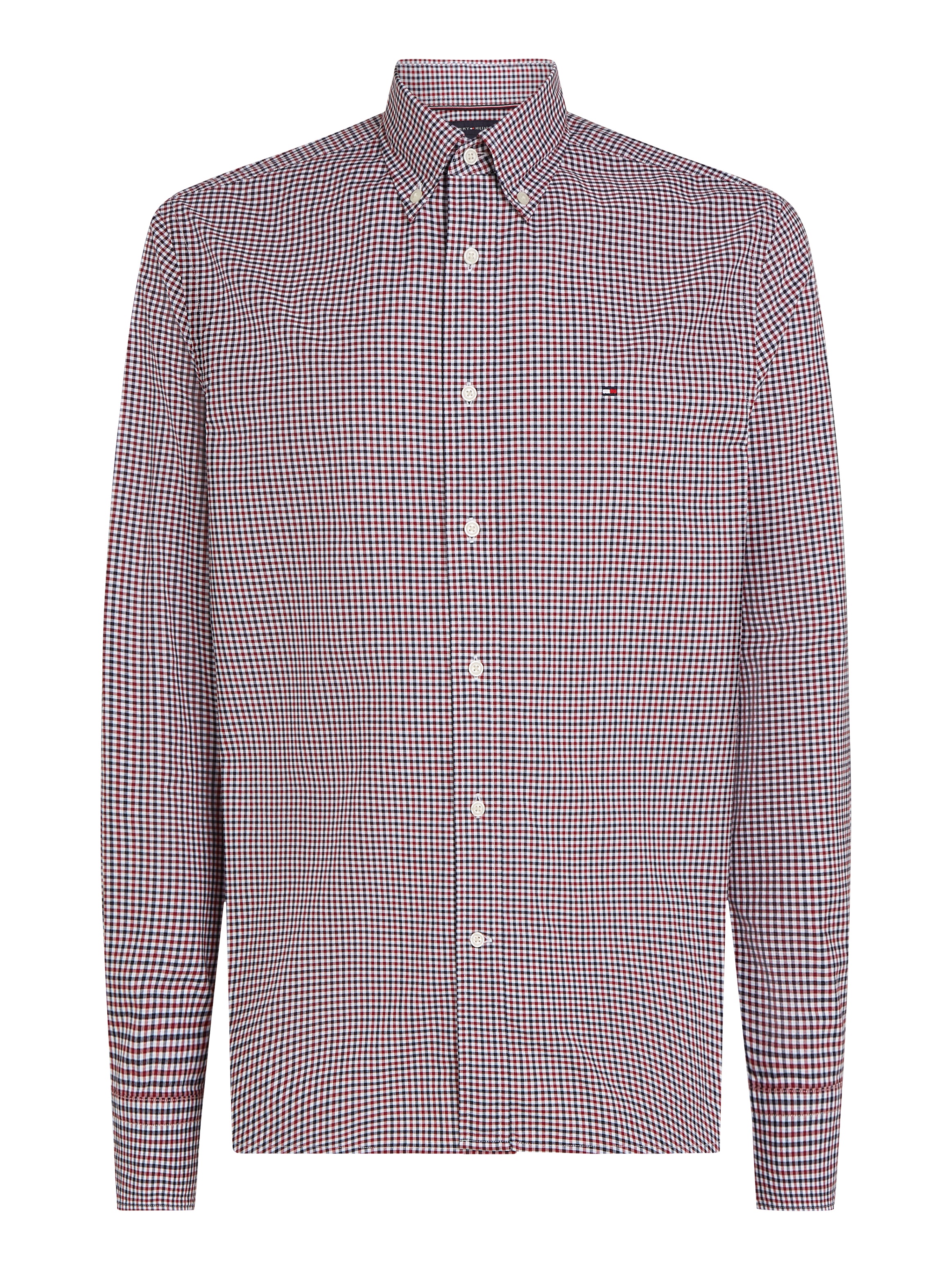 Tommy Hilfiger Businesshemd »FLEX POPLIN GINGHAM RF SHIRT«, mit Karomuster