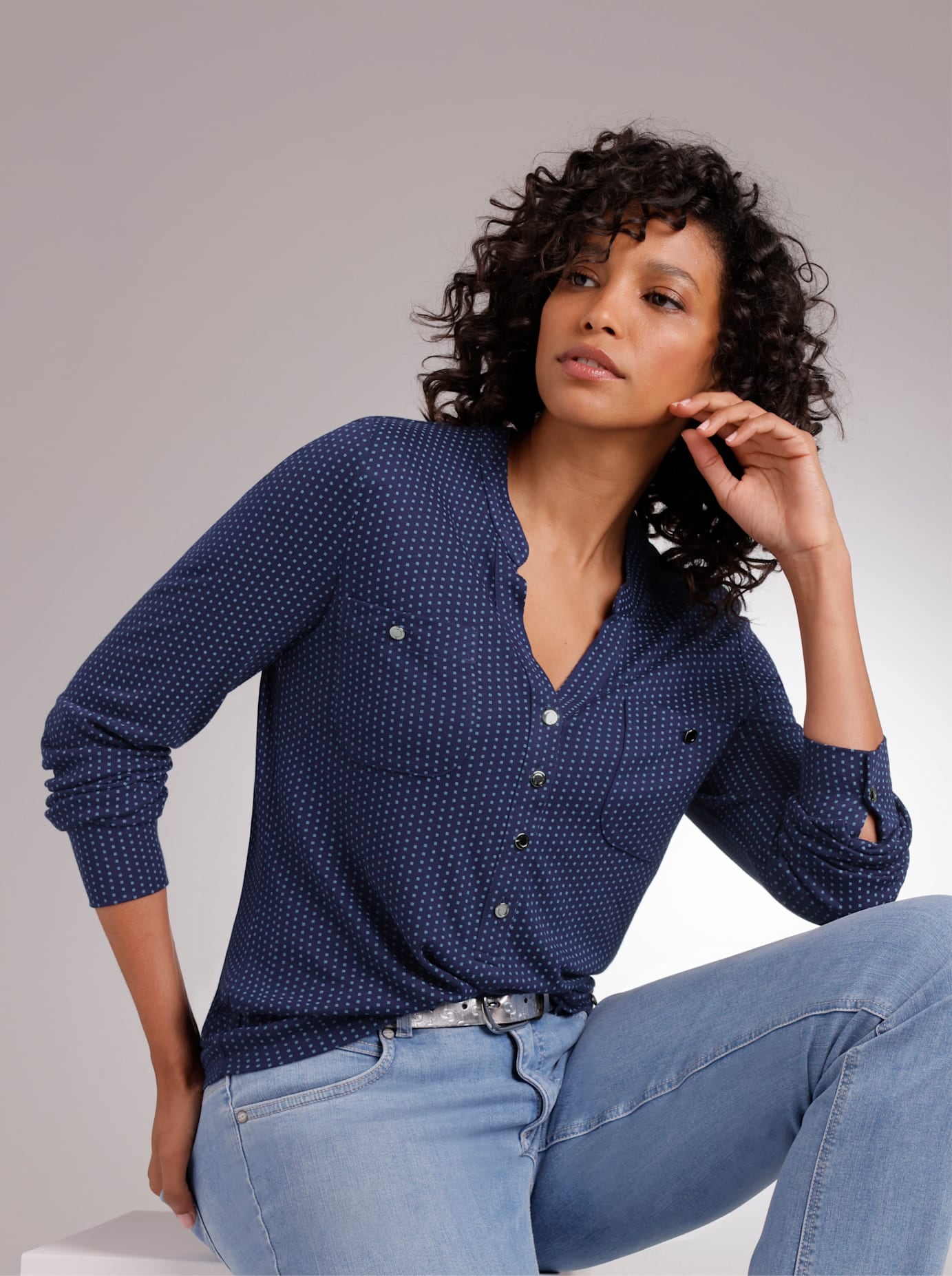 CREATION L PREMIUM Blusenshirt "Modal-Shirtbluse", 1 tlg. günstig online kaufen