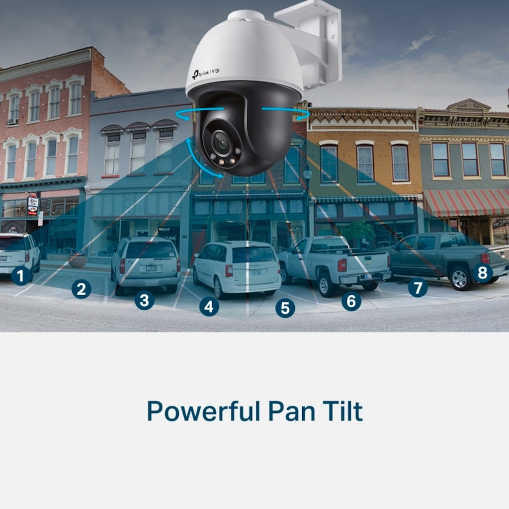 TP-Link Überwachungskamera »VIGI C540(4mm) 4MP Pan/Tilt IP Netzwerkkamera«, Außenbereich, (1)