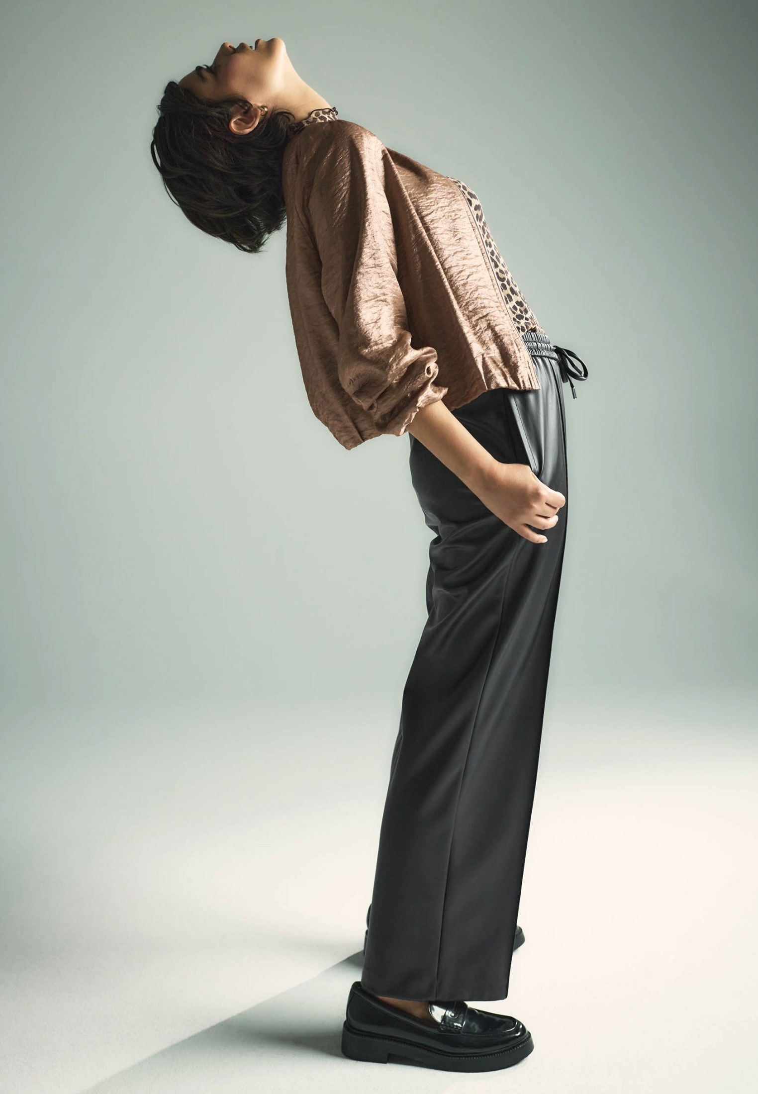 Zero Stoffhose »Damen in Lederoptik weites Bein 30 Inch«  weiteres Detail