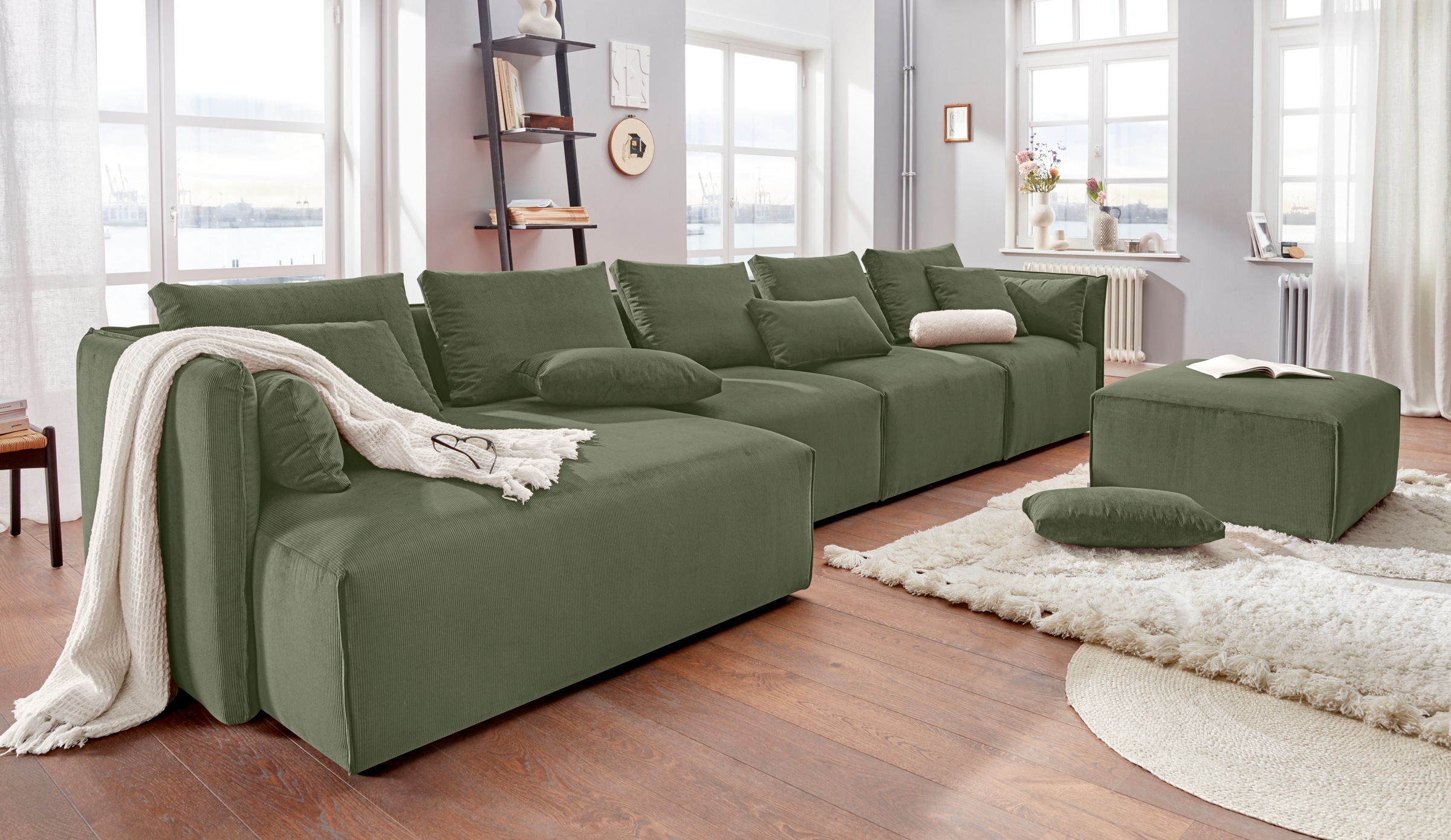 andas Ottomane »Nöre«, kurzes Lounge-Modul - zum Zusammenstellen, Breite 138 cm, Tiefe 128 cm