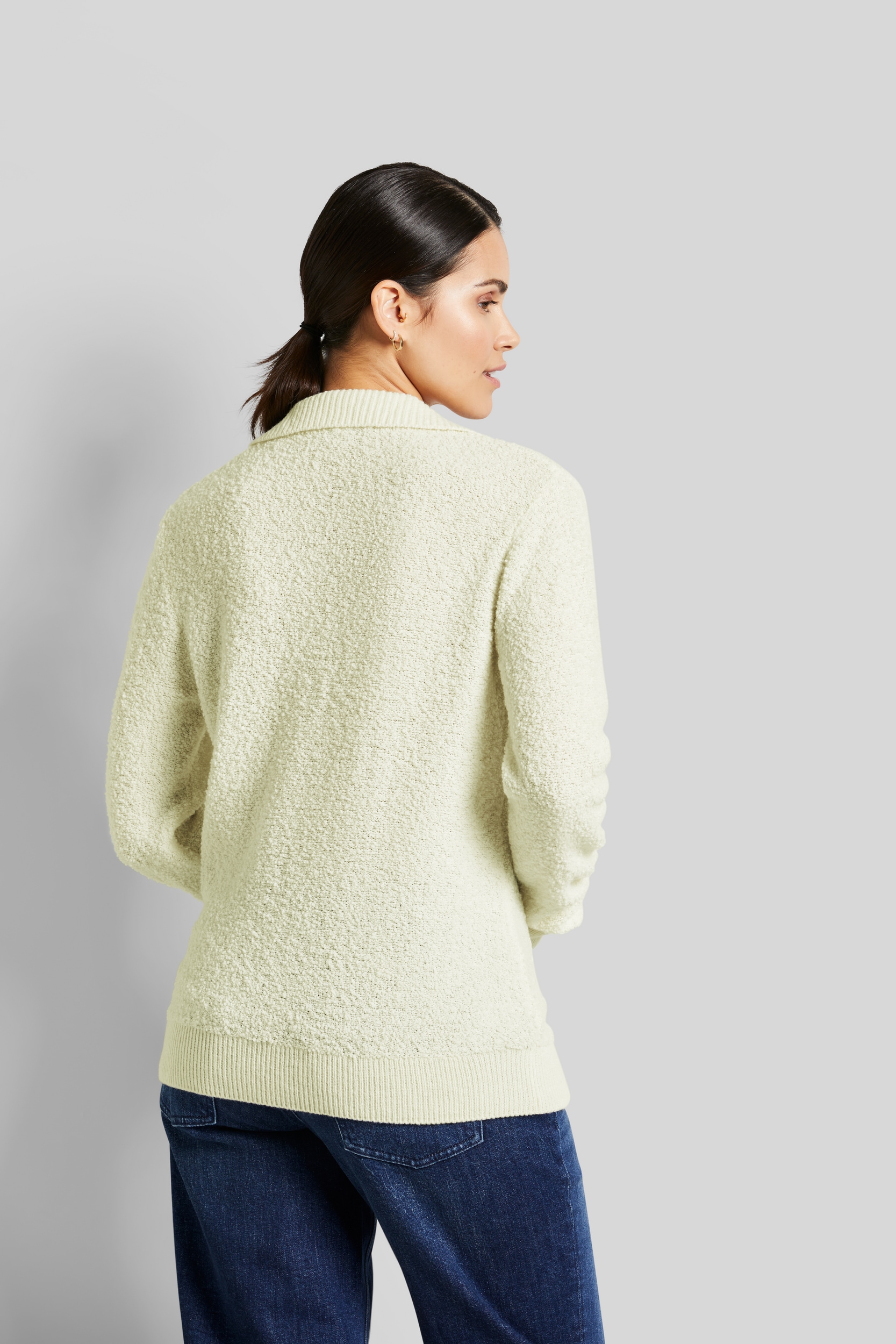 bugatti V-Ausschnitt-Pullover, mit Kragen