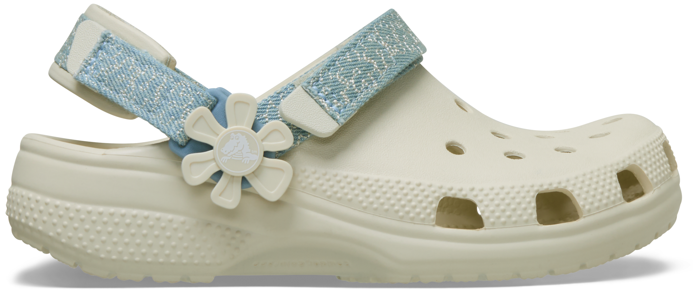 Crocs Clog »Classic Flower«  Sommerschuh, Strandschuh, Sandale mit Klettverschlüssen