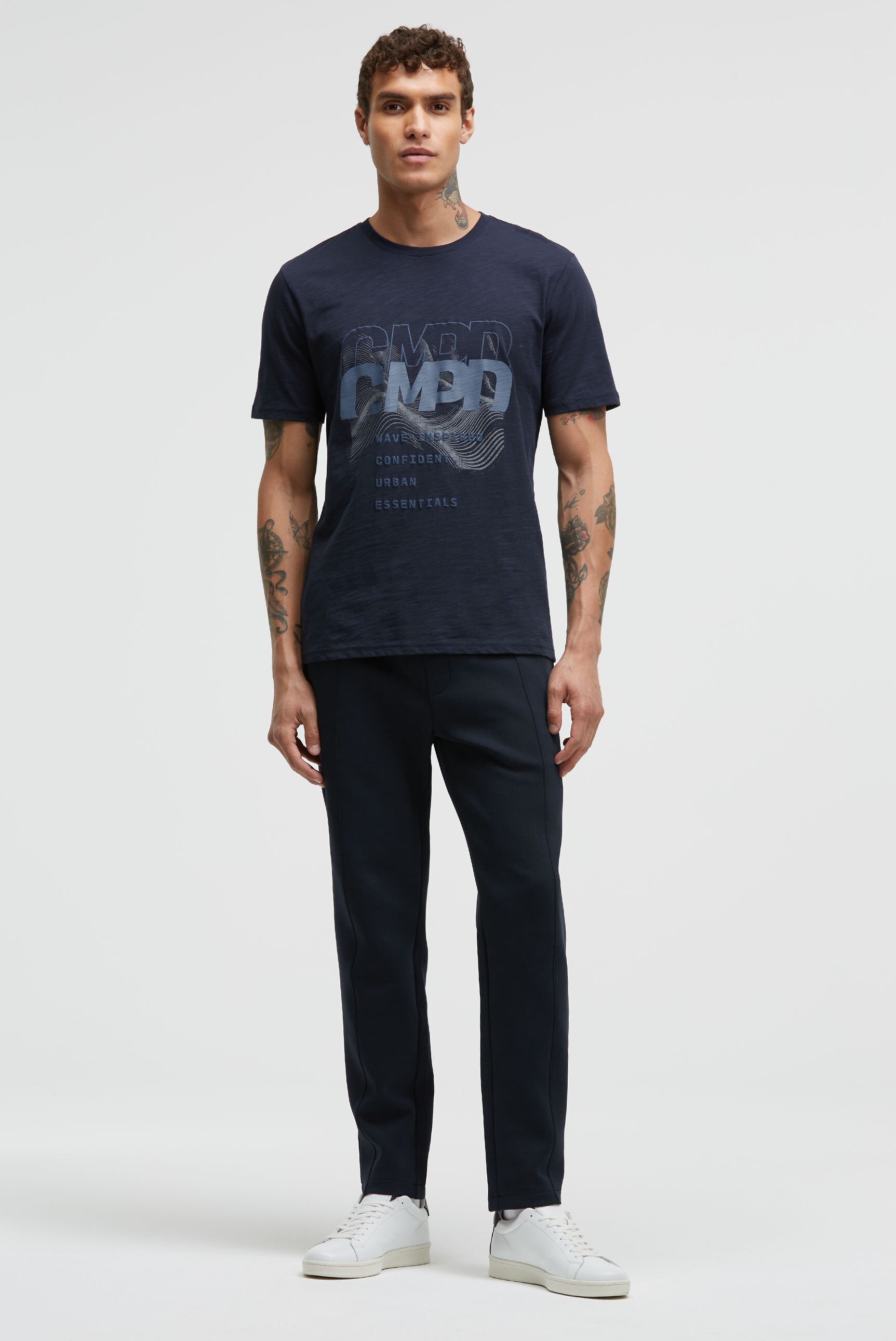 CMPD Rundhalsshirt, aus Baumwolle