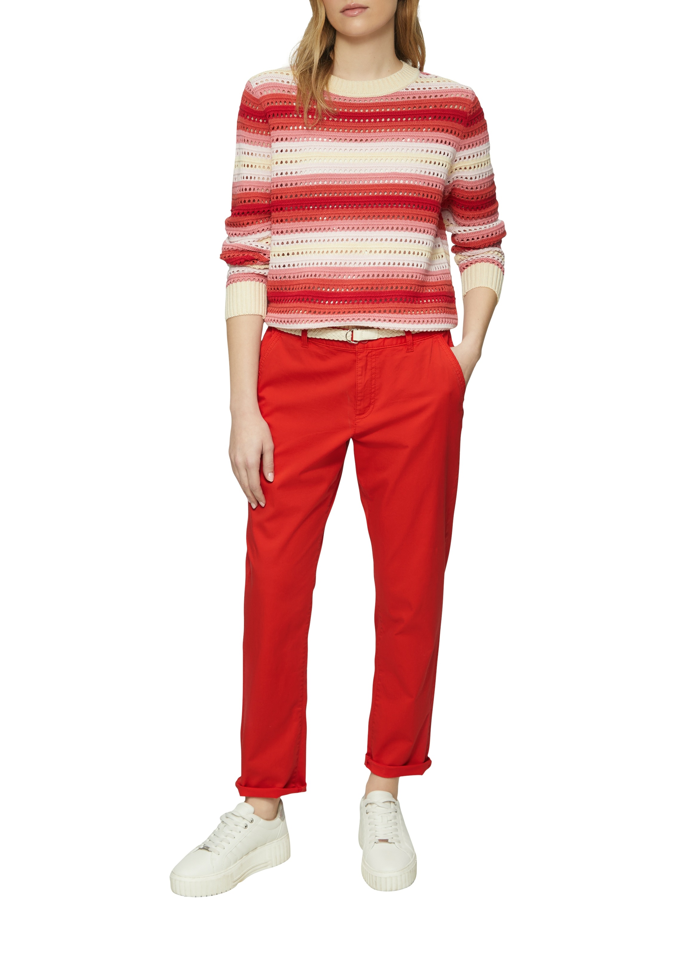 s.Oliver Chinohose mit Gürtel günstig online kaufen