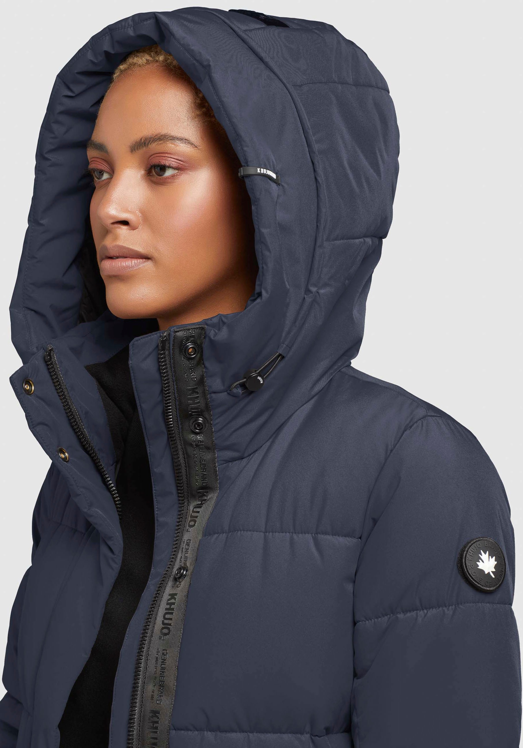 KHUJO TIONE Quilted Coat Blue Size M 3