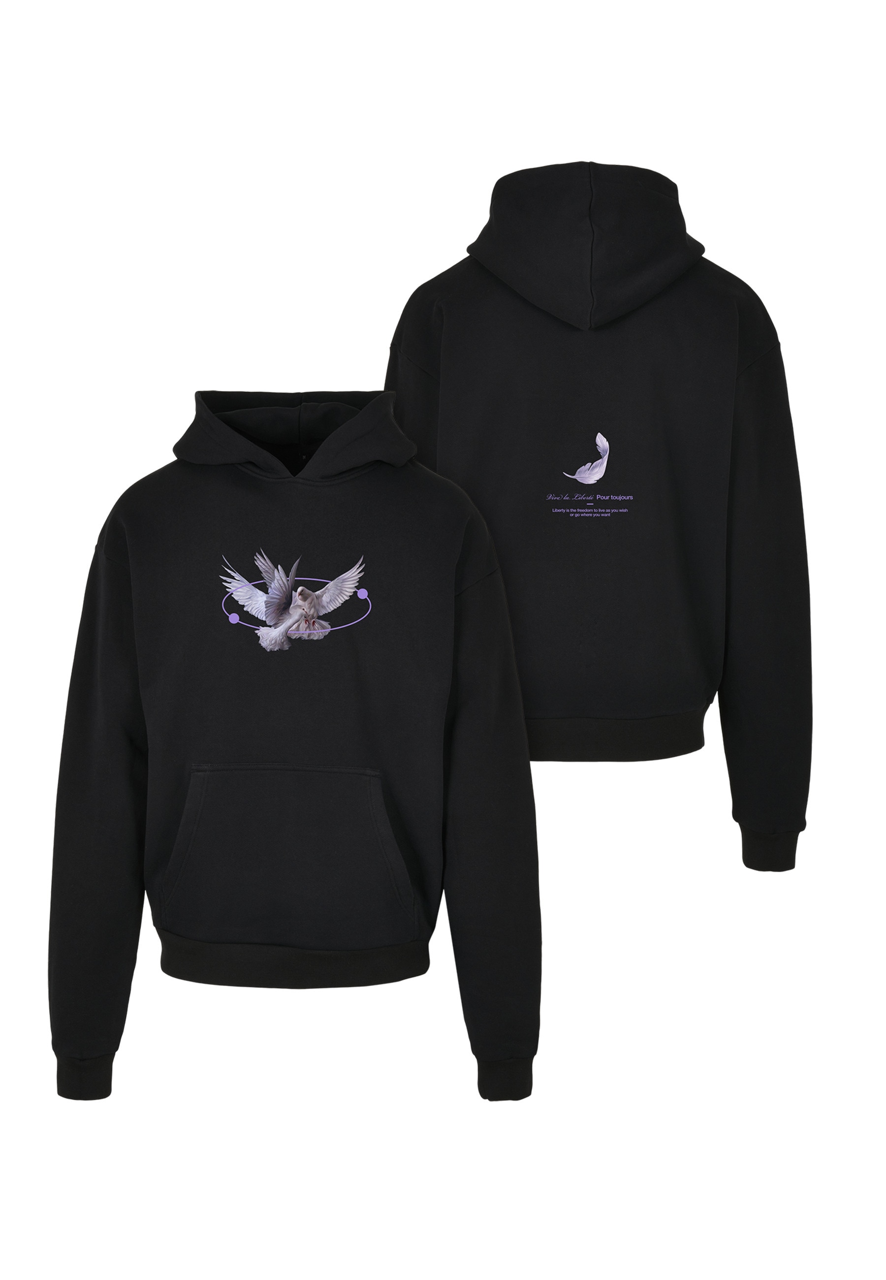 Upscale by Mister Tee Rundhalspullover "Upscale by Mister Tee Herren Vive La Liberte Oversize Hoody" 1 Stk.