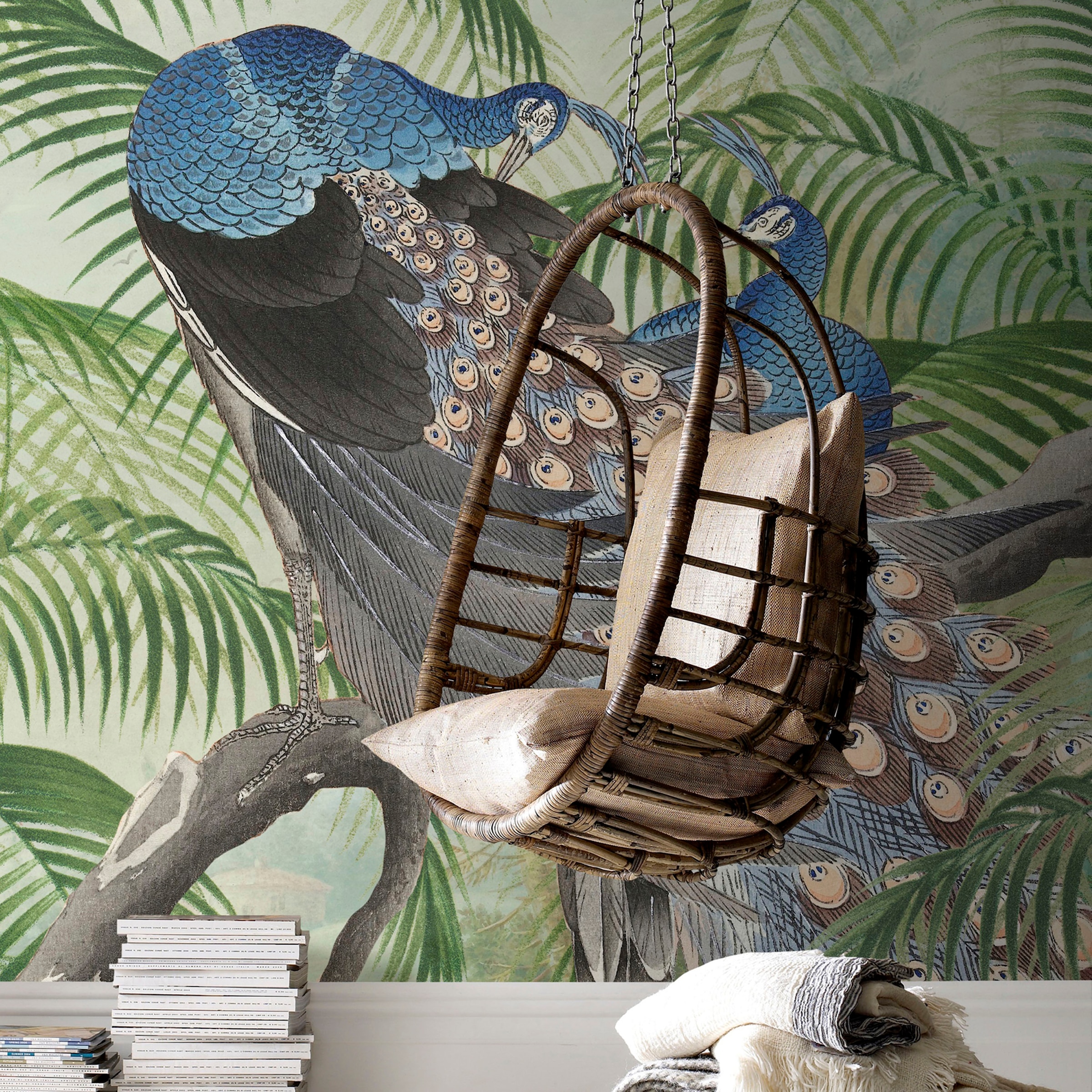 Art for the home Fototapete »Peacock«, animal print, 280x200cm
