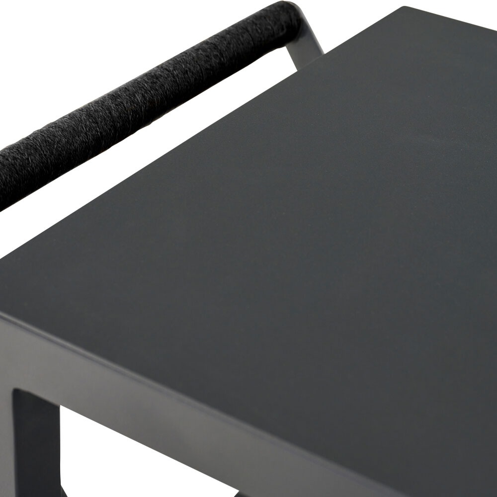 Siena Garden Servierwagen »PALMA klein« Aluminiumrahmen, Ranotex® Bezug dunkelgrau