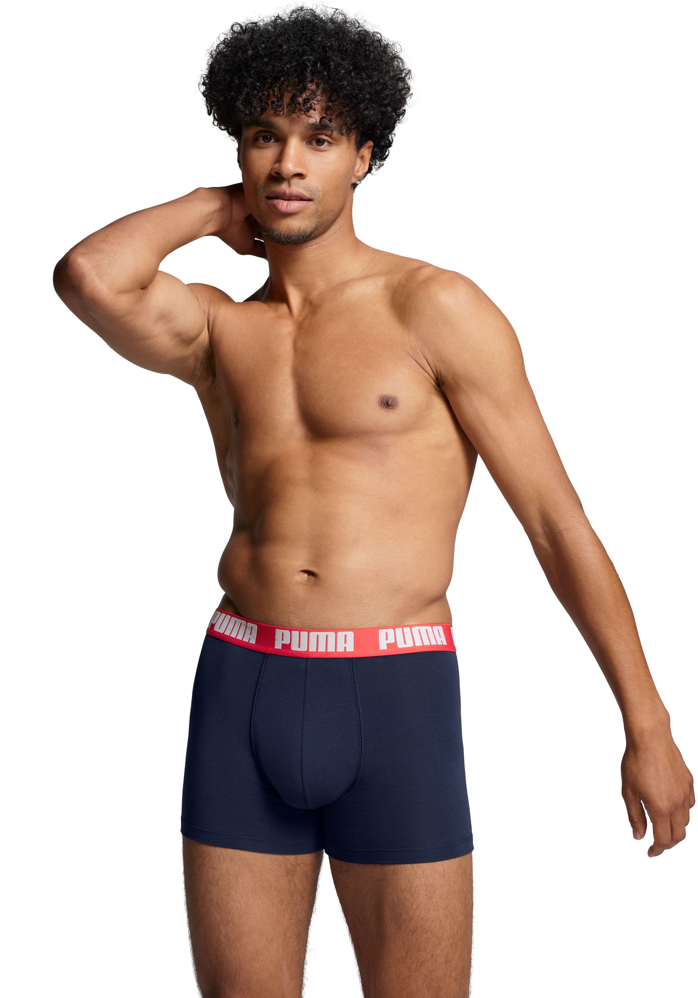 PUMA Boxershorts »PUMA MEN EVERYDAY BOXER 6P ECOM«, (6er Pack), Elastischer Logobund, Stretchmaterial, ohne Eingriff
