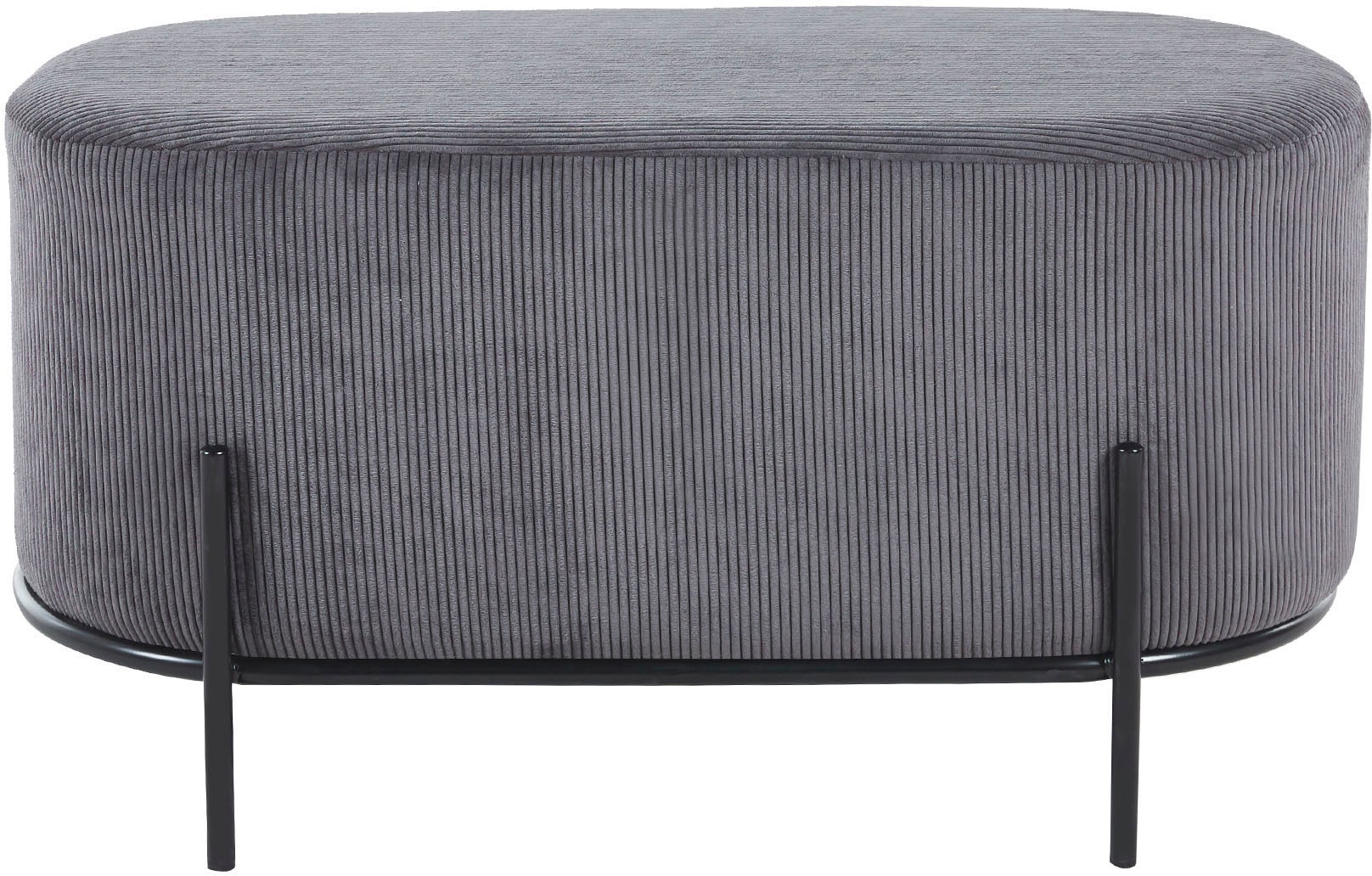SalesFever Polsterhocker "Komfortabler Polsterhocker", mit Design-Gestell a günstig online kaufen