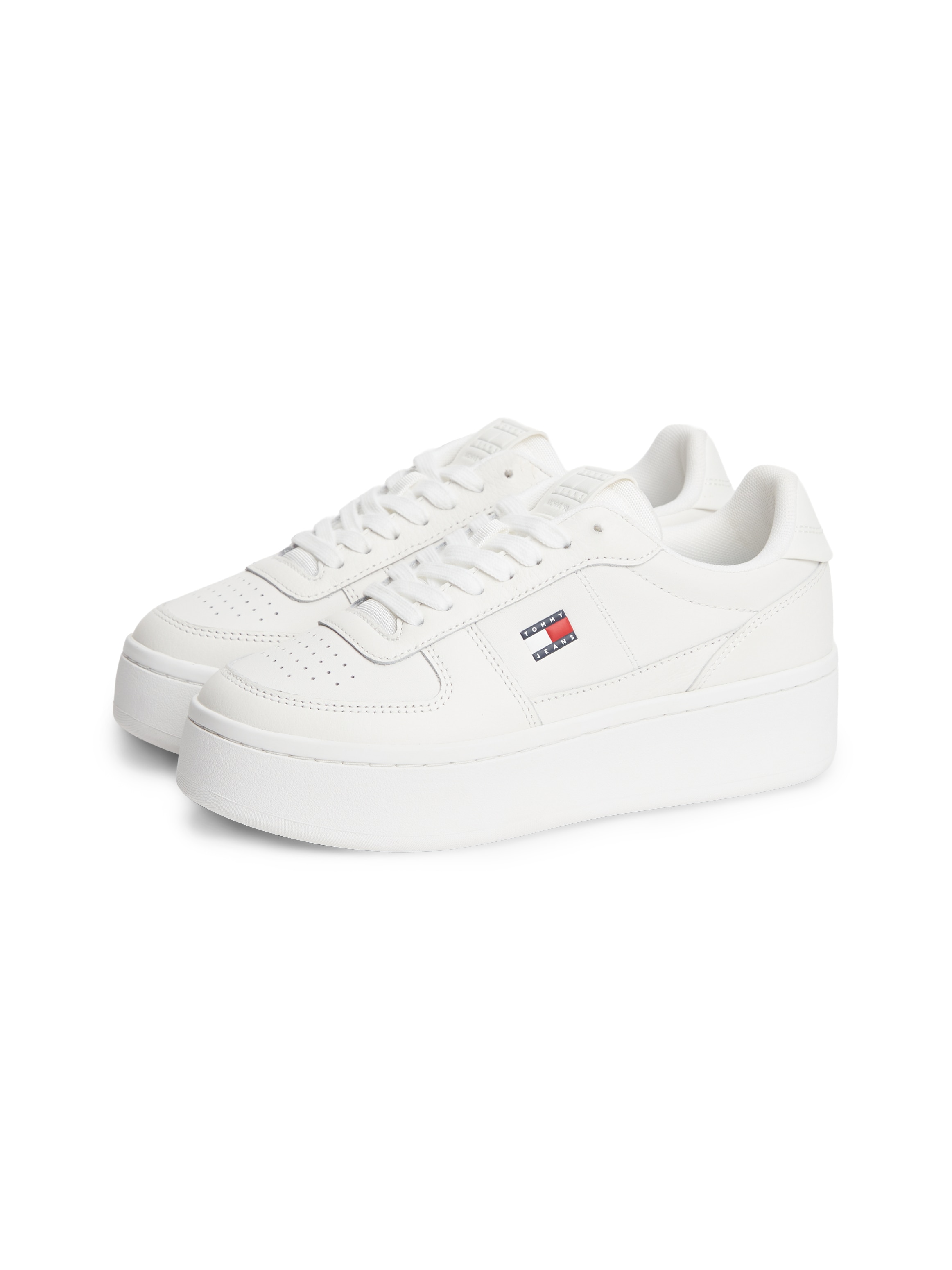 Tommy Jeans "ARCHIVE 98 MAX" Freizeitschuh, Halbschuh, Schnürer, seitliche Logoflag, schmale Form