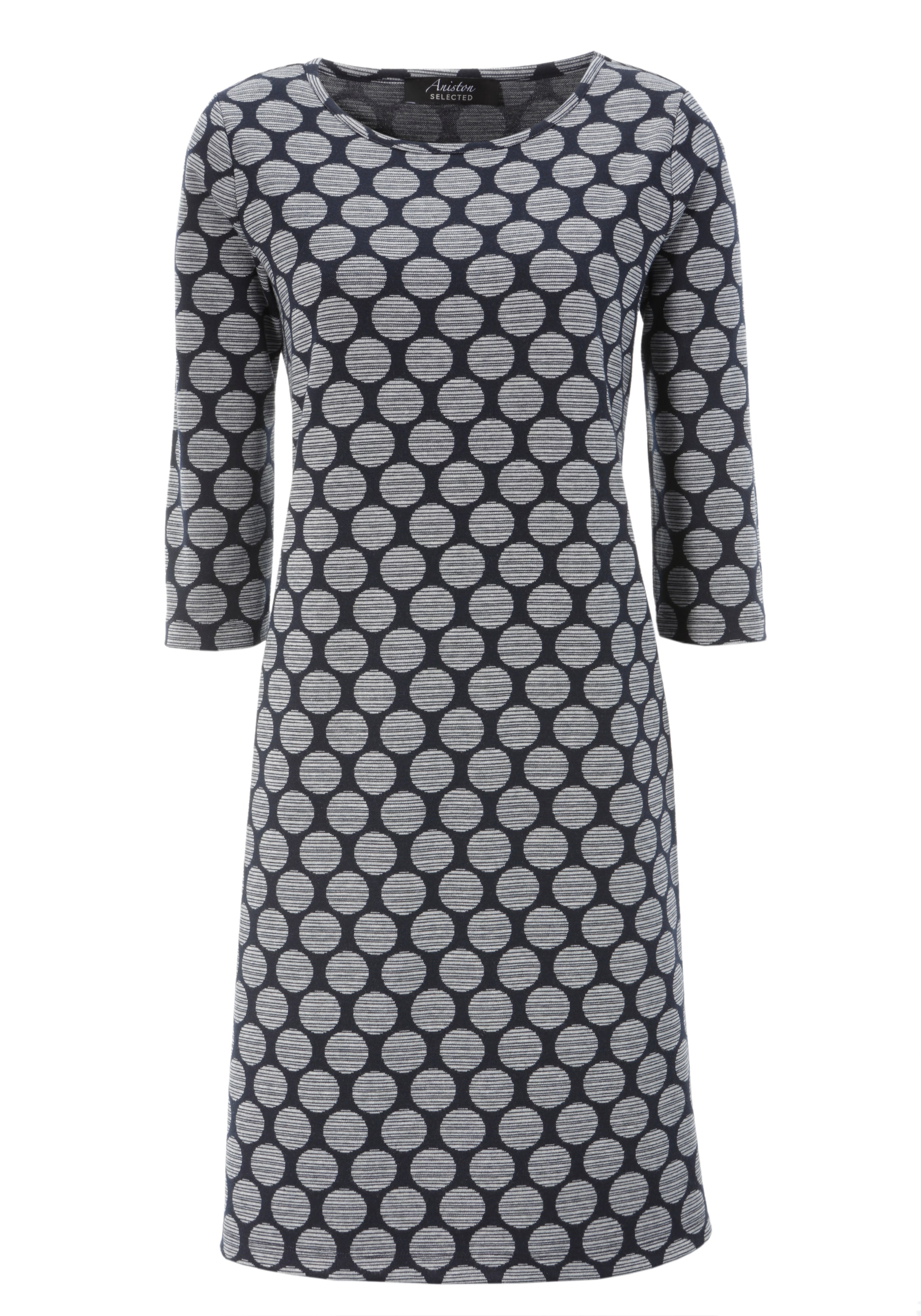 Aniston SELECTED Jerseykleid, mit Punkten & Streifen für kaufen | BAUR