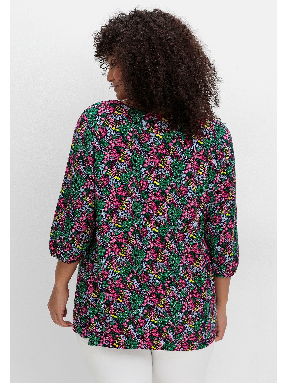 sheego by Joe Browns T-Shirt "Große Größen", mit Allover-Blumendruck und ti günstig online kaufen