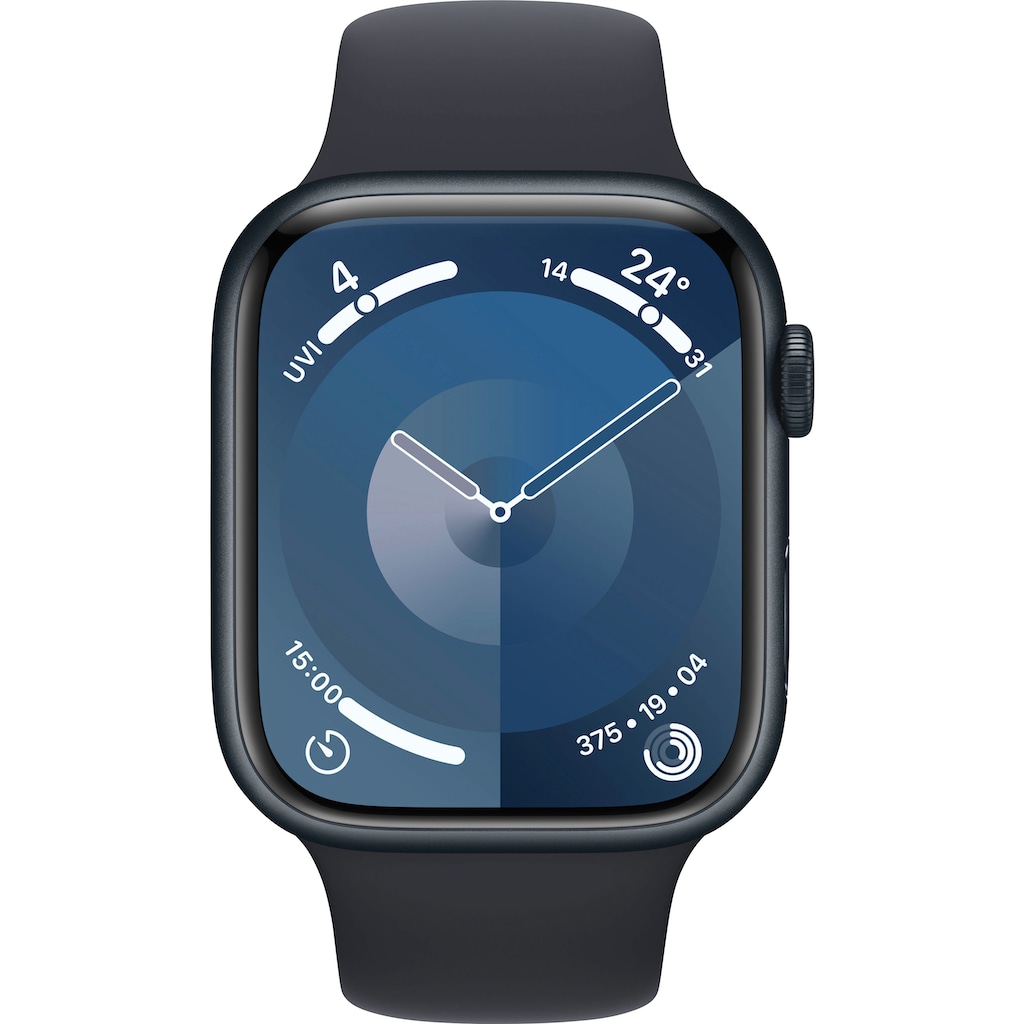 Apple Smartwatch »Watch Series 9 GPS Aluminium 45mm S/M«, (Watch OS 10)