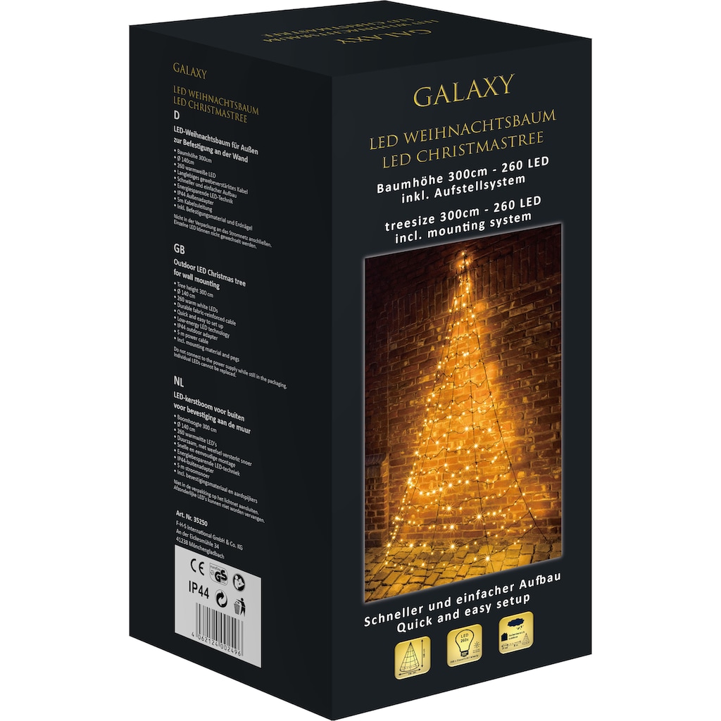 GALAXY LED Dekolicht »Weihnachtsdeko aussen«, 260 flammig-flammig