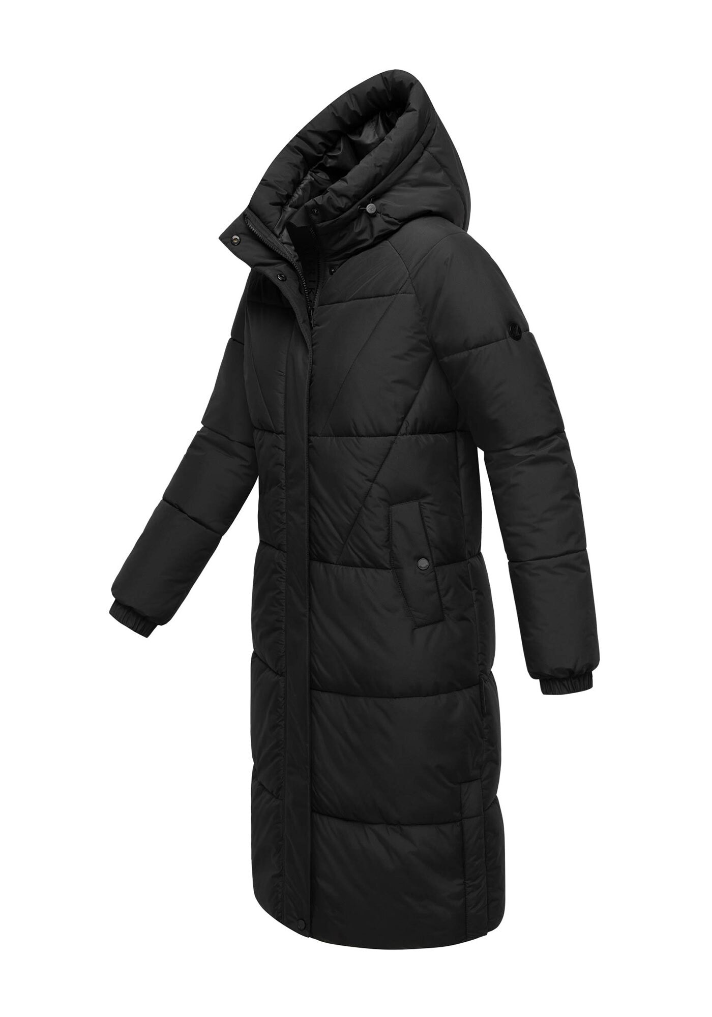 Marikoo Winterjacke »Yaskaa«, Bewegungsschlitze mit Druckknopfverschluss