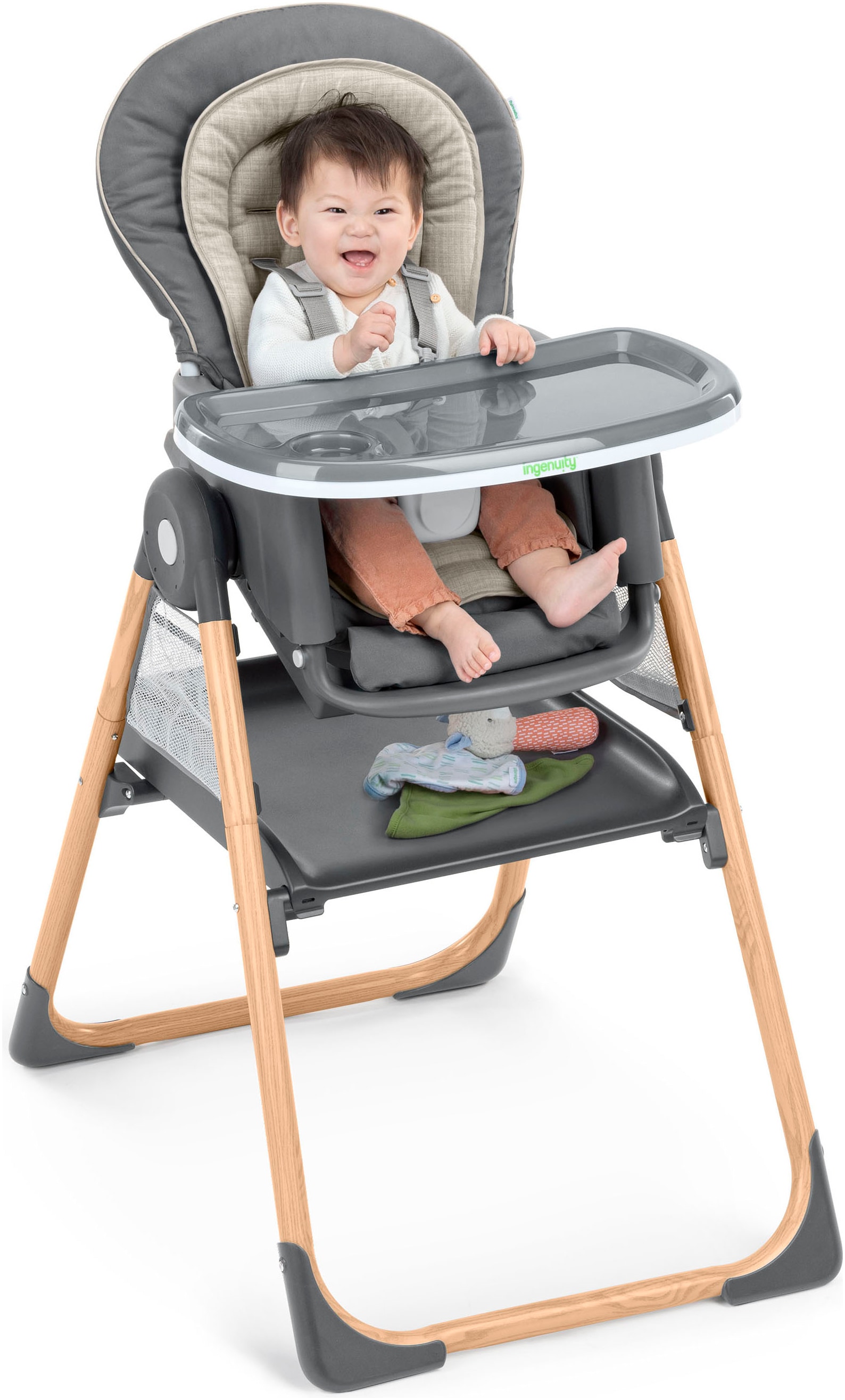 ingenuity Hochstuhl »Proper Positioner™ Create Up™ Multi-Mode Deluxe Folding Wesley™«, mit vielen verschieden Verwendungsmöglichkeiten