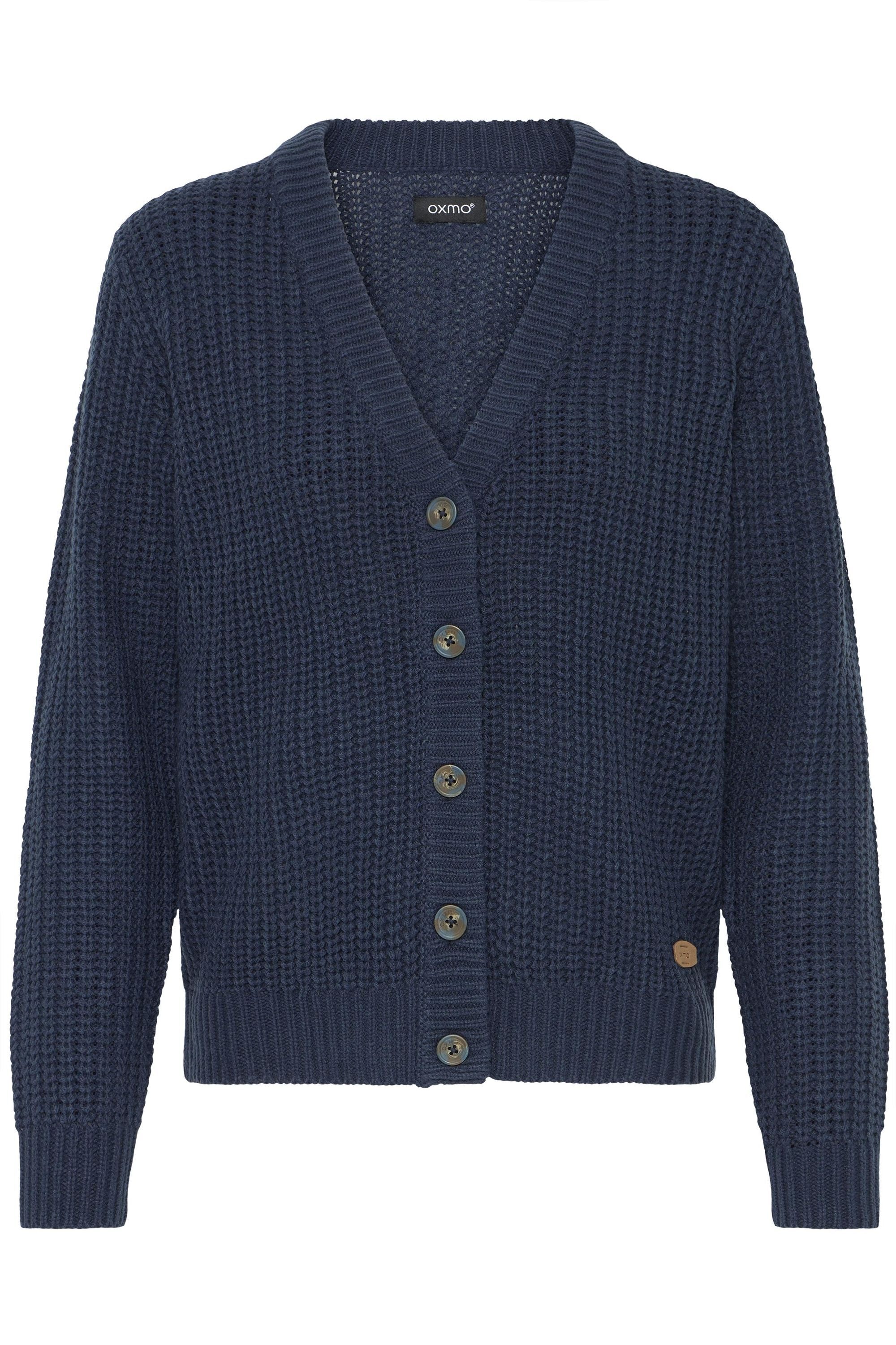 OXMO Damen Strickjacke "Strickjacke OXEDNA", blau, Gr. L, Obermaterial: 100% Polyacryl PAN., Strickjacken