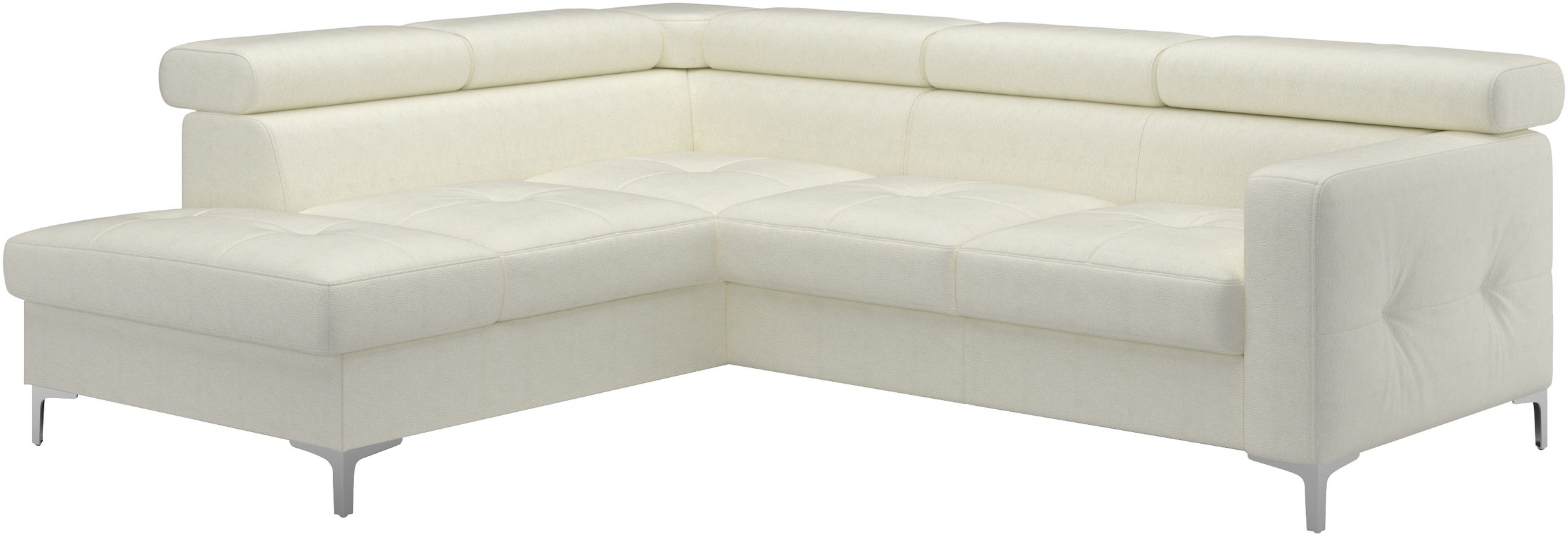 COTTA Ecksofa »Sammy L-Form«, mit Kopfteilverstellung, wahlweise mit Bettfunktion & Bettkasten