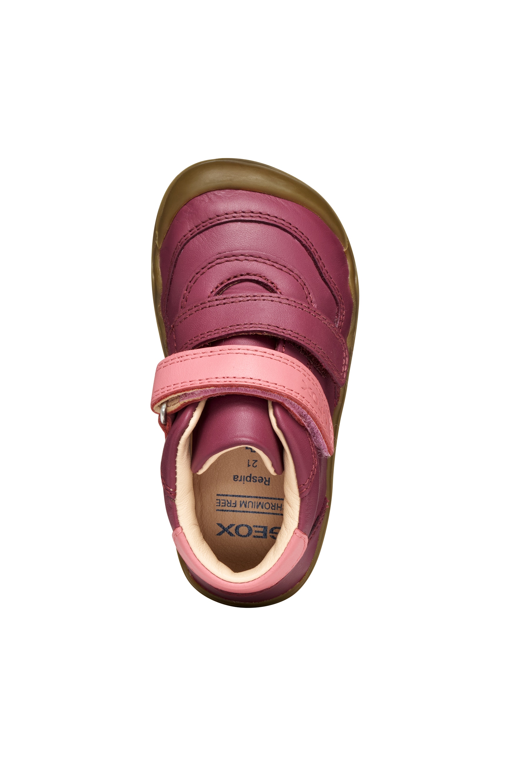 Geox Klettboot »B STEPPIEUP GIRL«, Barfußschuh mit Klettverschluss, Größenschablone zum Download