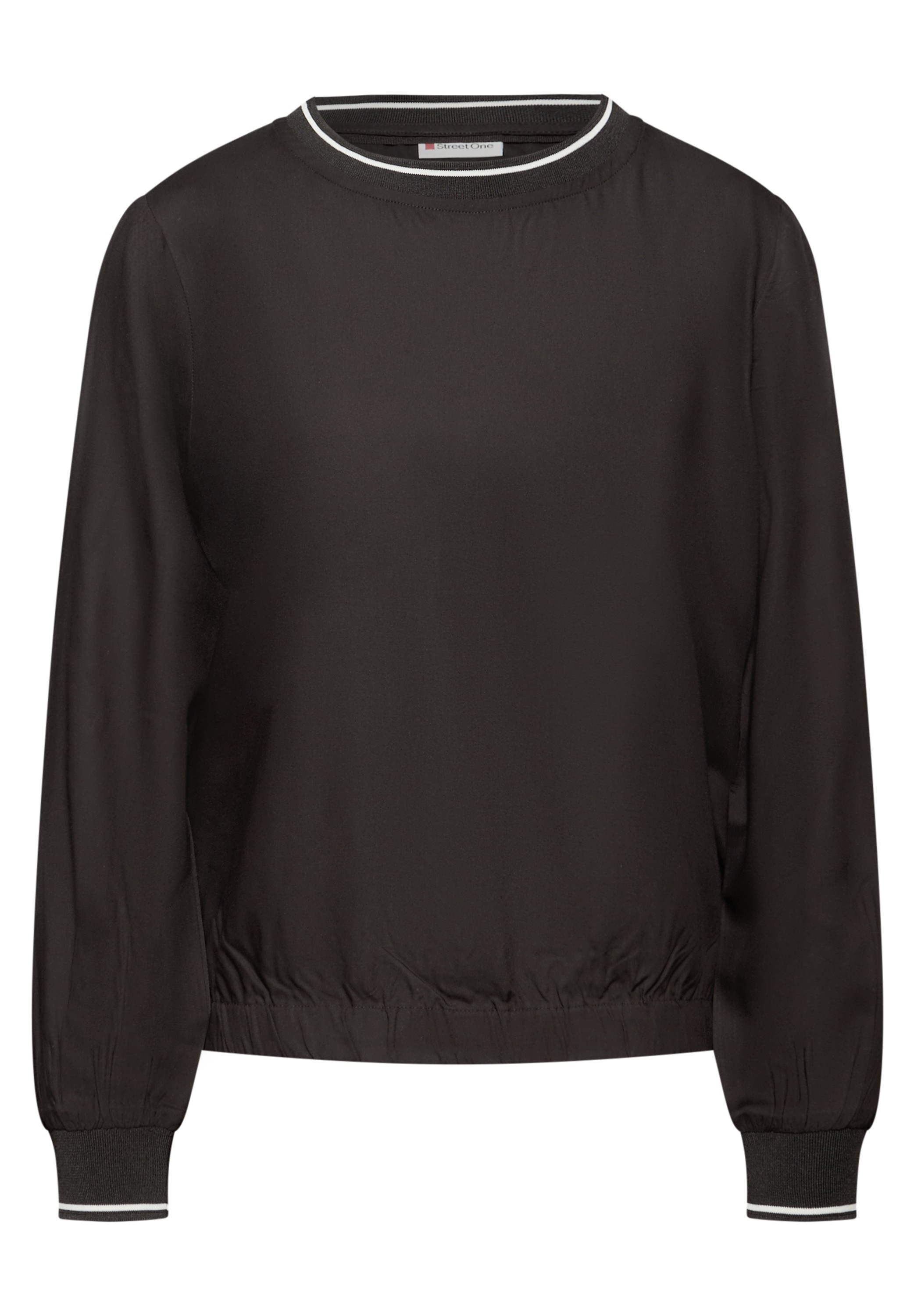 STREET ONE Langarmbluse mit Elastiksaum