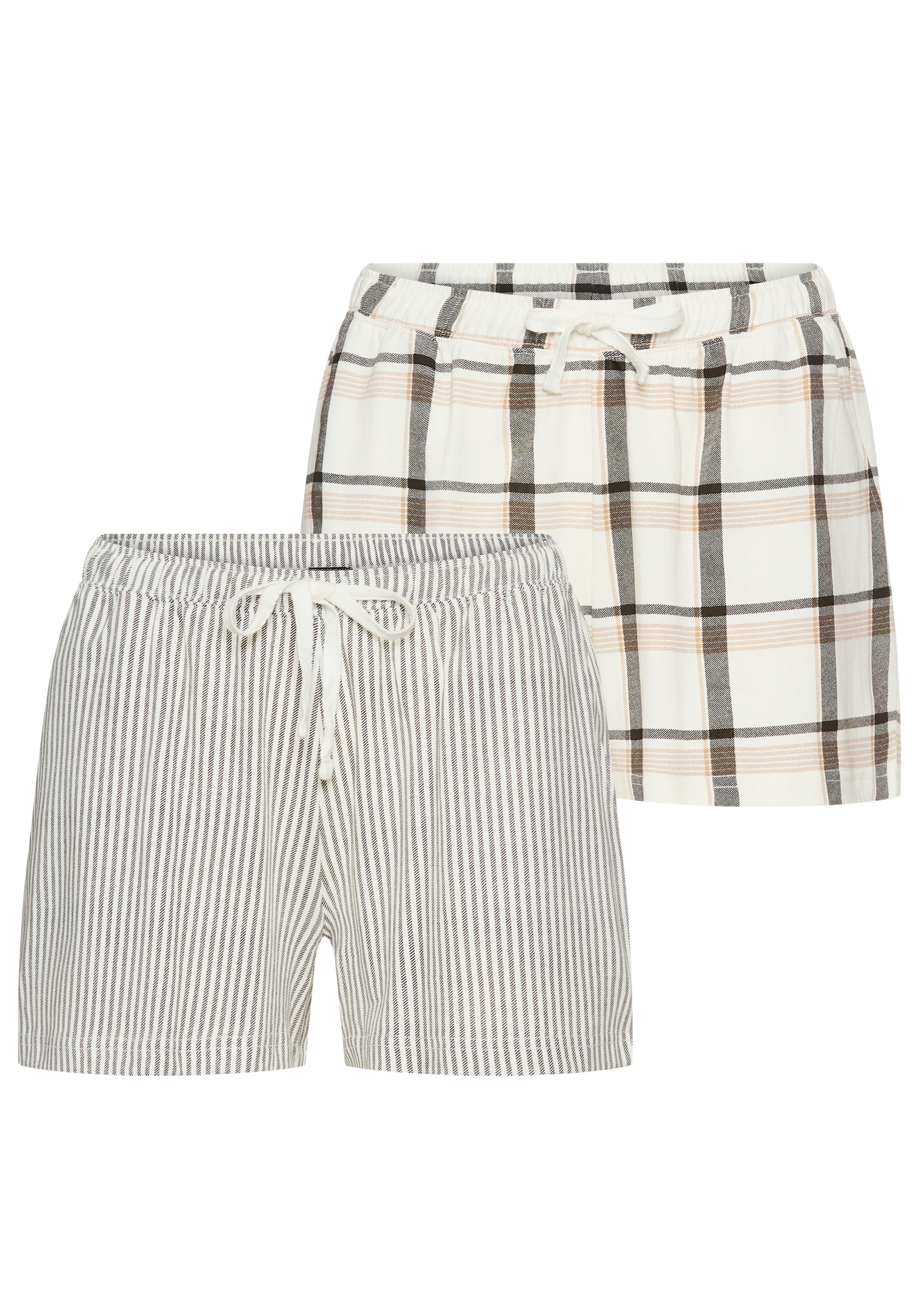 Vivance Dreams Pyjamashorts mit Streifen oder Karos günstig online kaufen