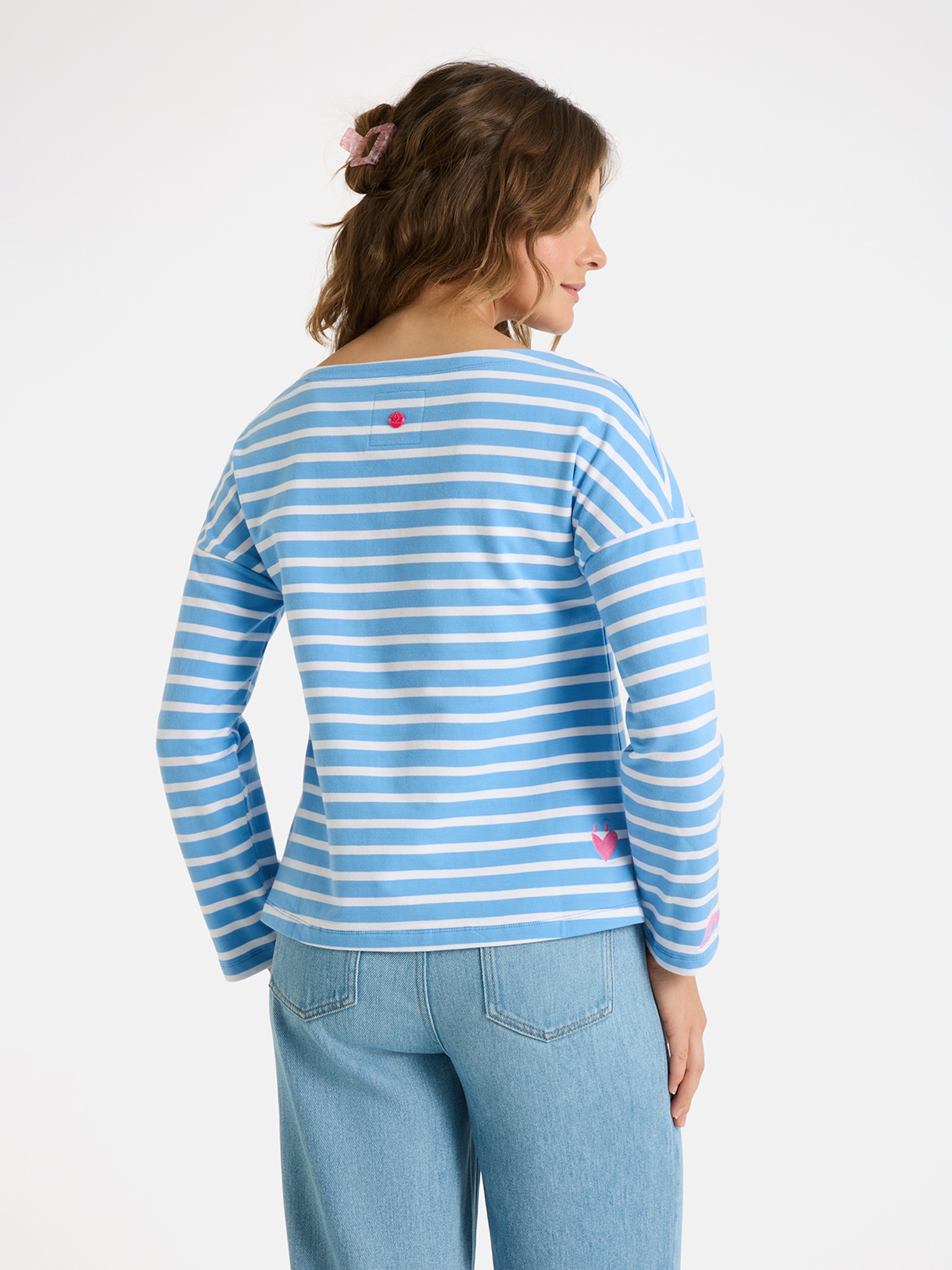 Lieblingsstück Langarmshirt "StineL" mit U-Boot Ausschnitt, Streifenmuster günstig online kaufen