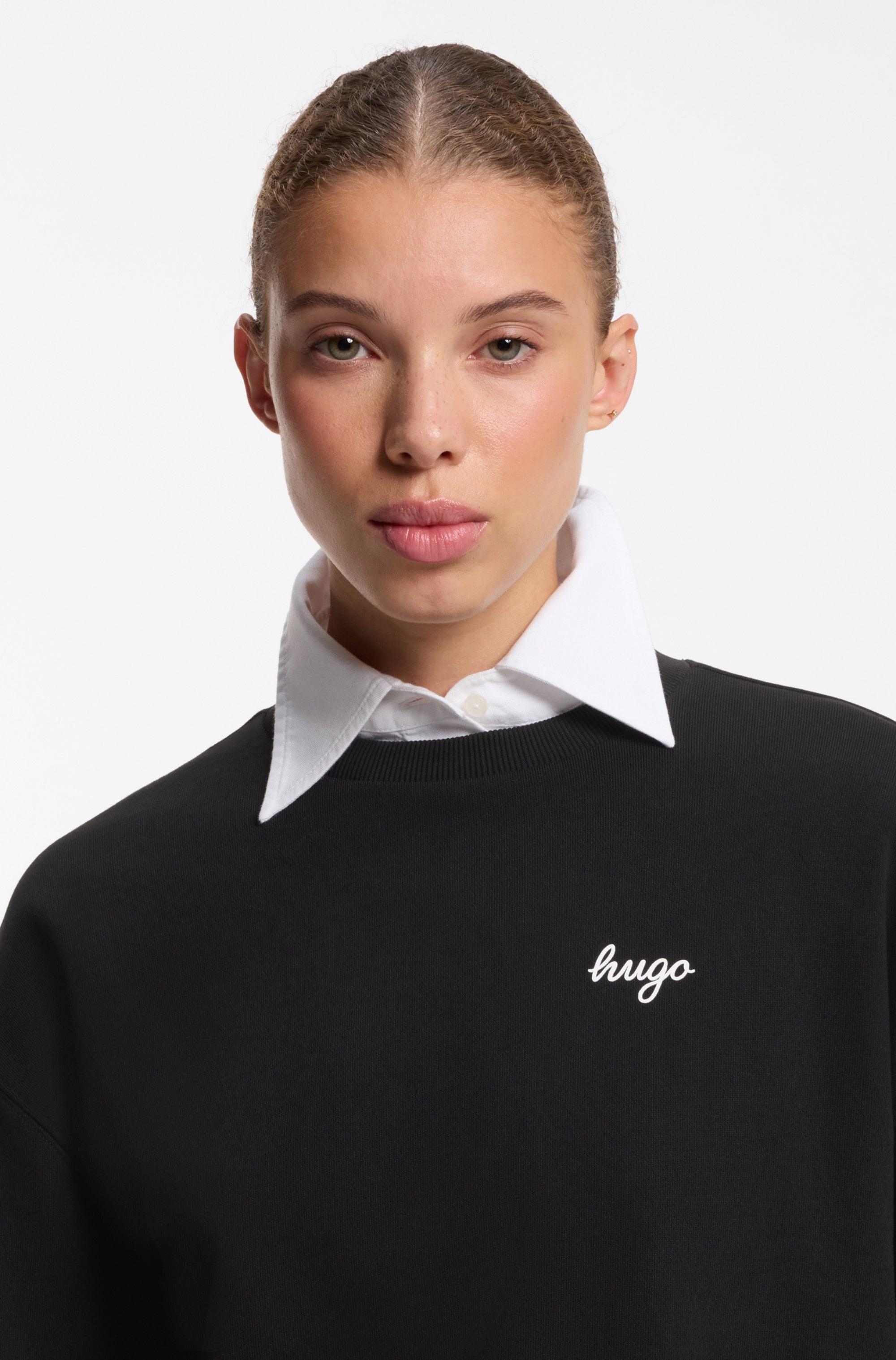 HUGO Sweatshirt »Damaswee«, mit Logoschriftzug, Rundhals
