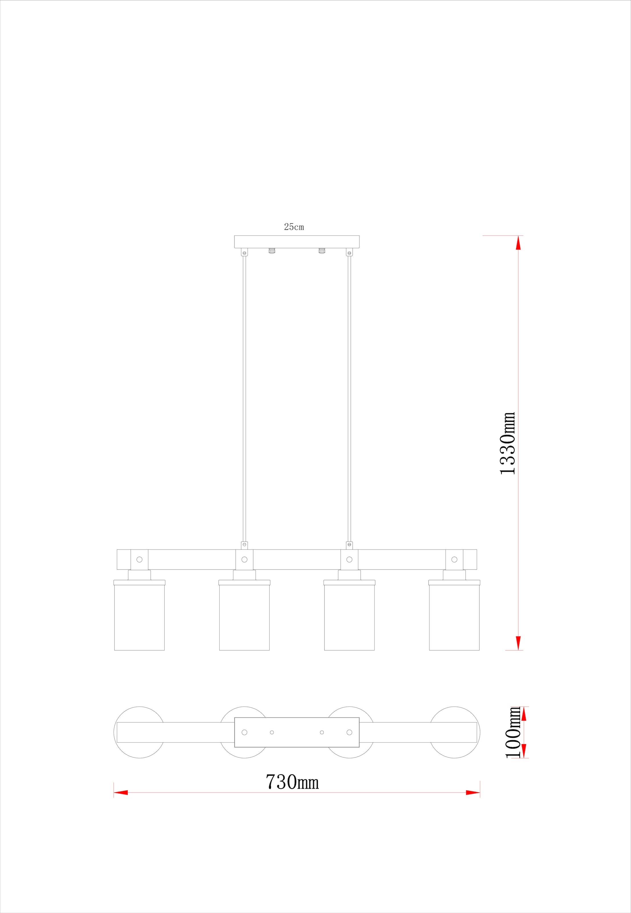 GLOBO LIGHTING Hängeleuchte »LILA« E27 1 Stk. Hängeleuchte Schwarz/Holz, Rauchglas, Licht abwärts, E27