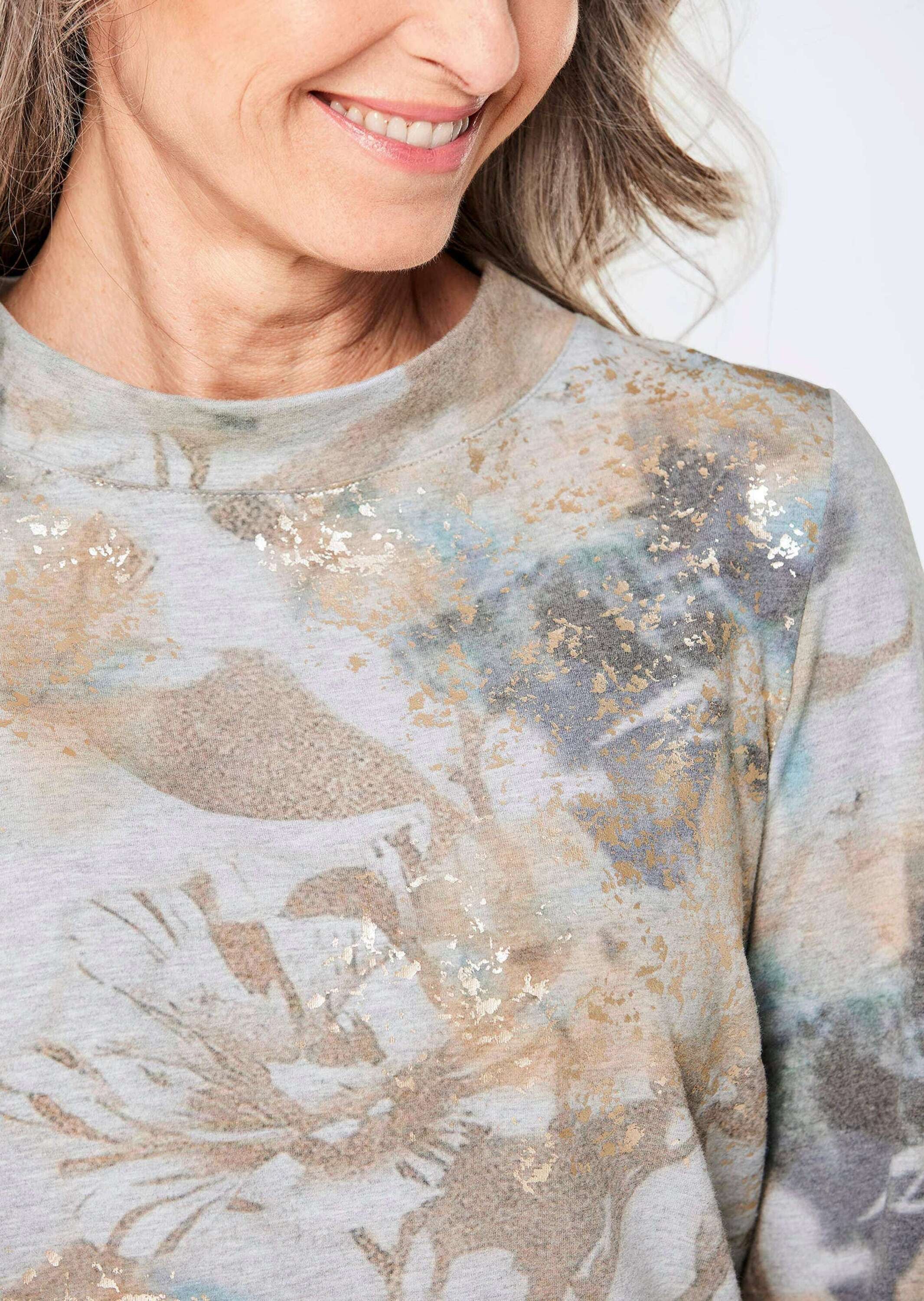 GOLDNER Kurzarmshirt »Sweatshirt Sweatshirt«