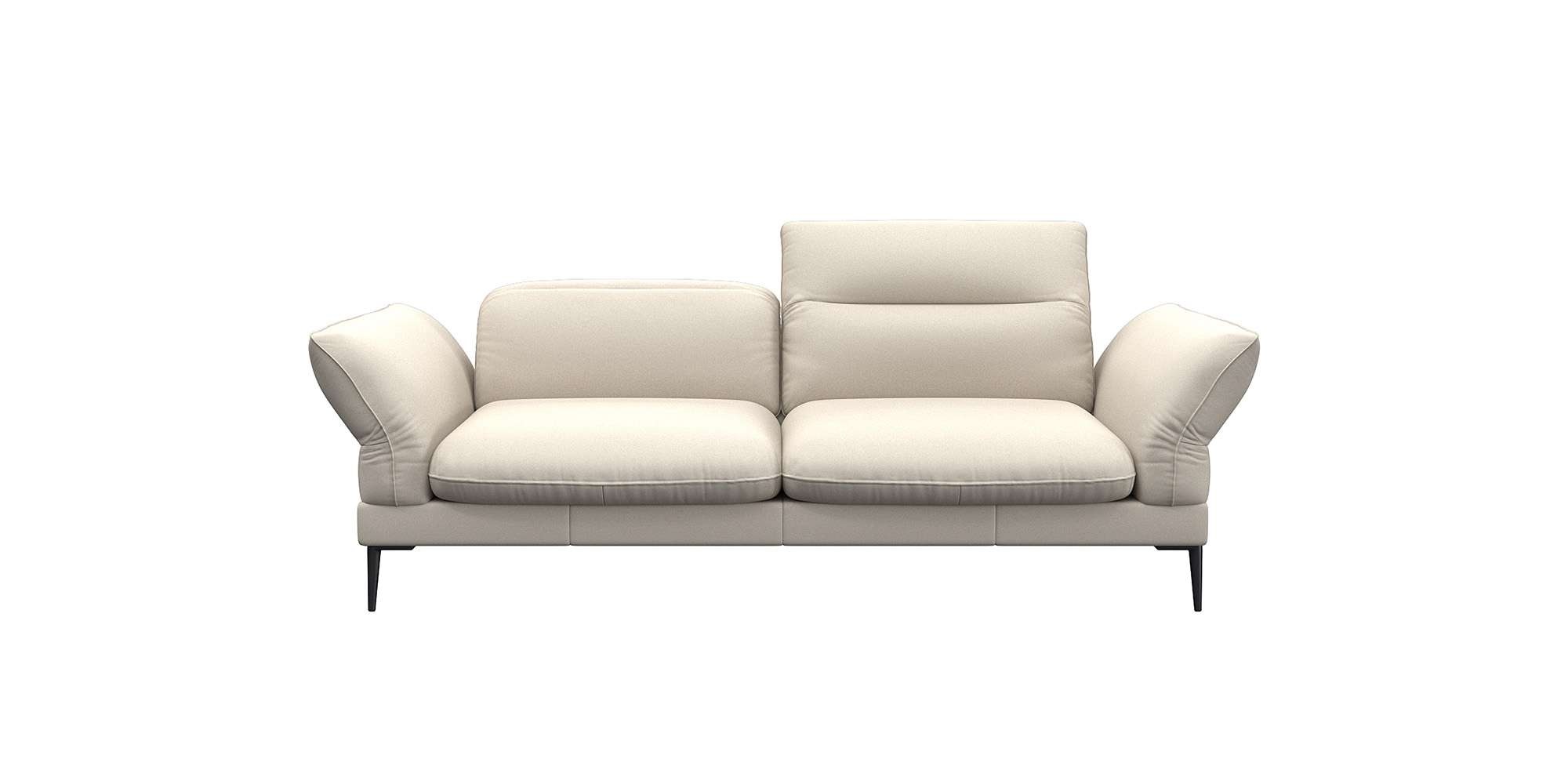 FLEXLUX 2,5-Sitzer »Salino, Funktionssofa, Relaxsofa«, Sofa mit Arm- und Kopfteil-Verstellungen, Kaltschaum & Stahl-Wellen