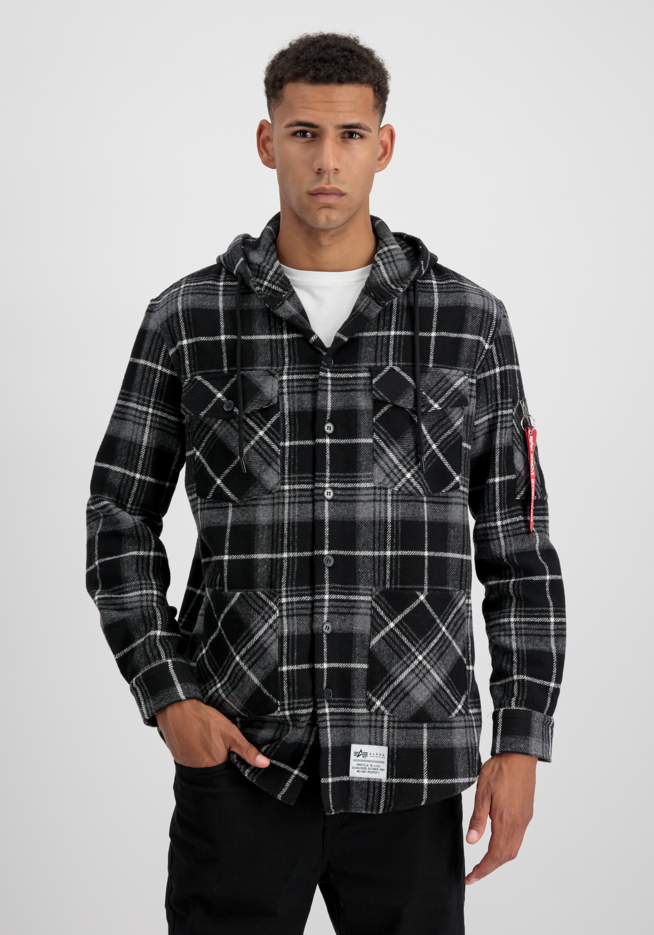 Alpha Industries Hoodie "Alpha Industries Men - Shirts Flannel Hoodie Shirt günstig online kaufen