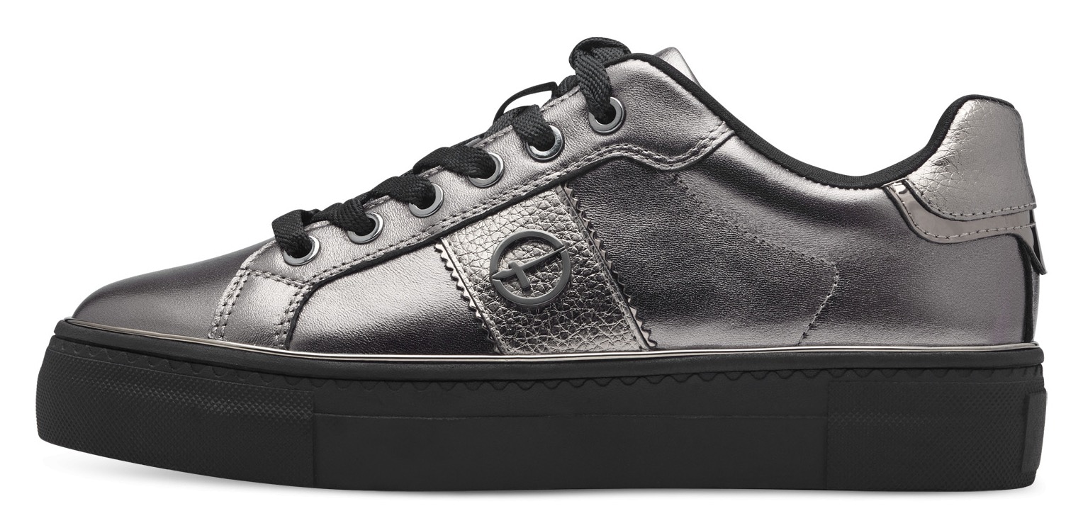 Tamaris Plateausneaker, Freizeitschuh, Halbschuh, Schnürschuh mit gepolstertem Schaftrand