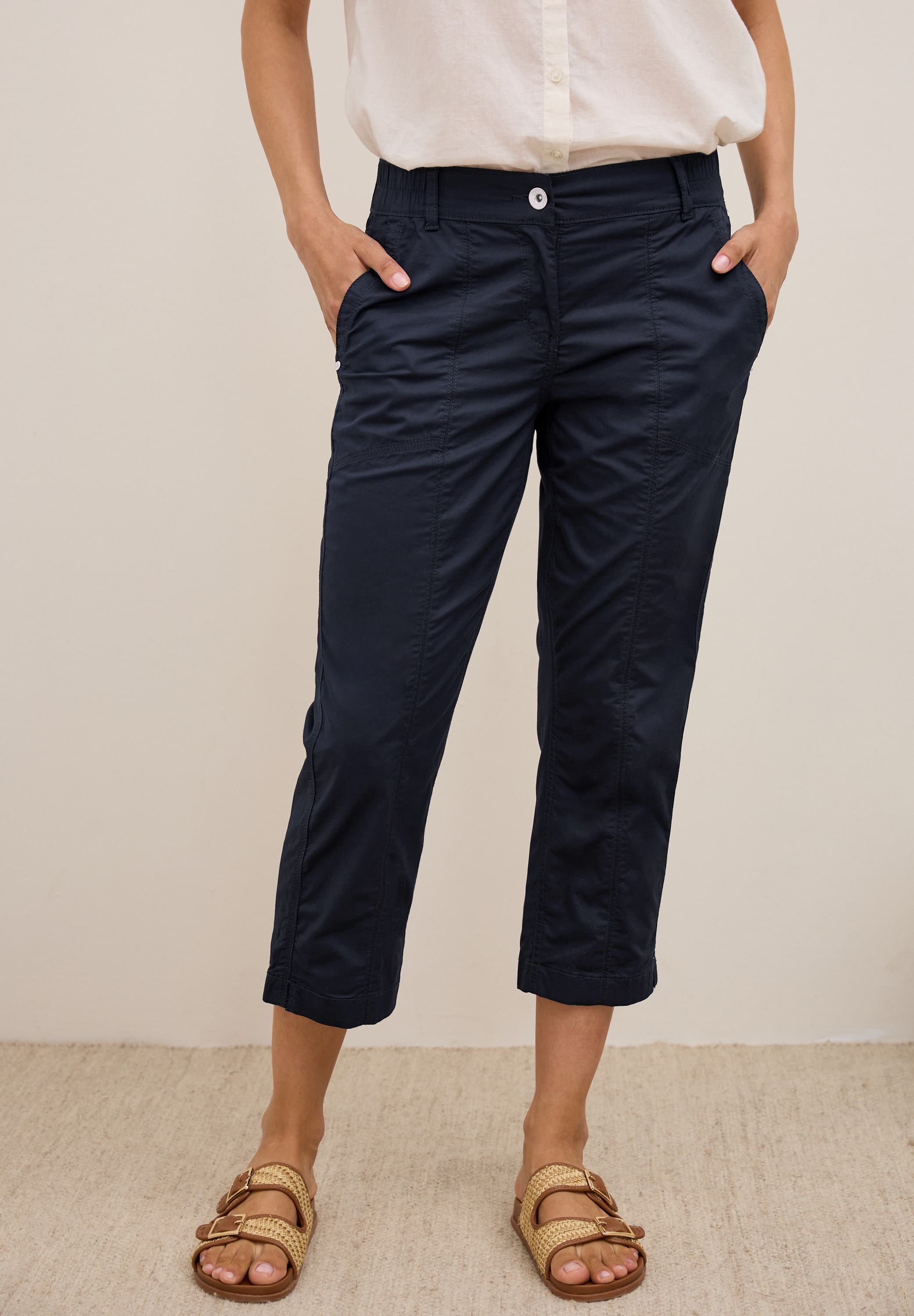 Cecil 3/4-Hose "Style NEW YORK", mit Gummibund und Eingrifftaschen günstig online kaufen