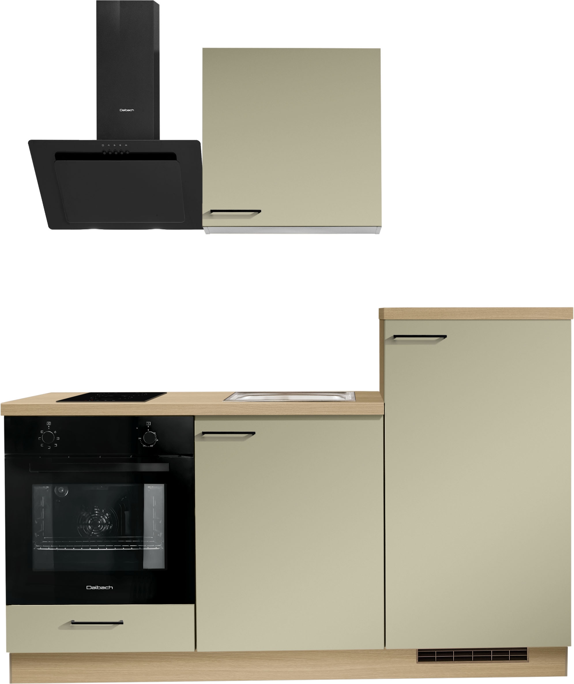 KOCHSTATION "KS-Solmera" Breite 180cm, vormontiert, wahlweise mit E-Geräten