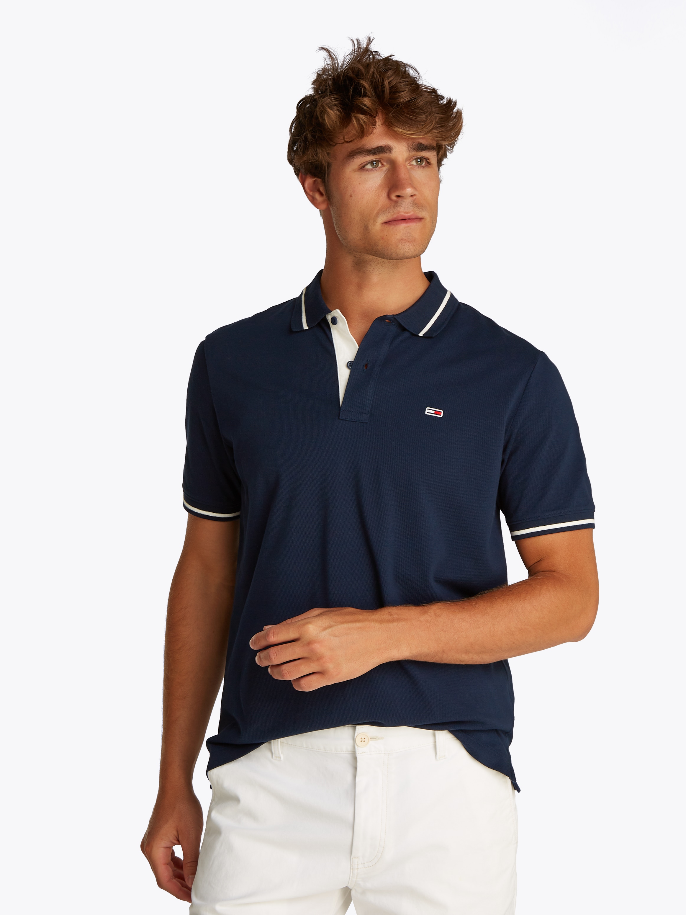 Poloshirt »TJM REG TIPPED POLO«, mit Streifendetails