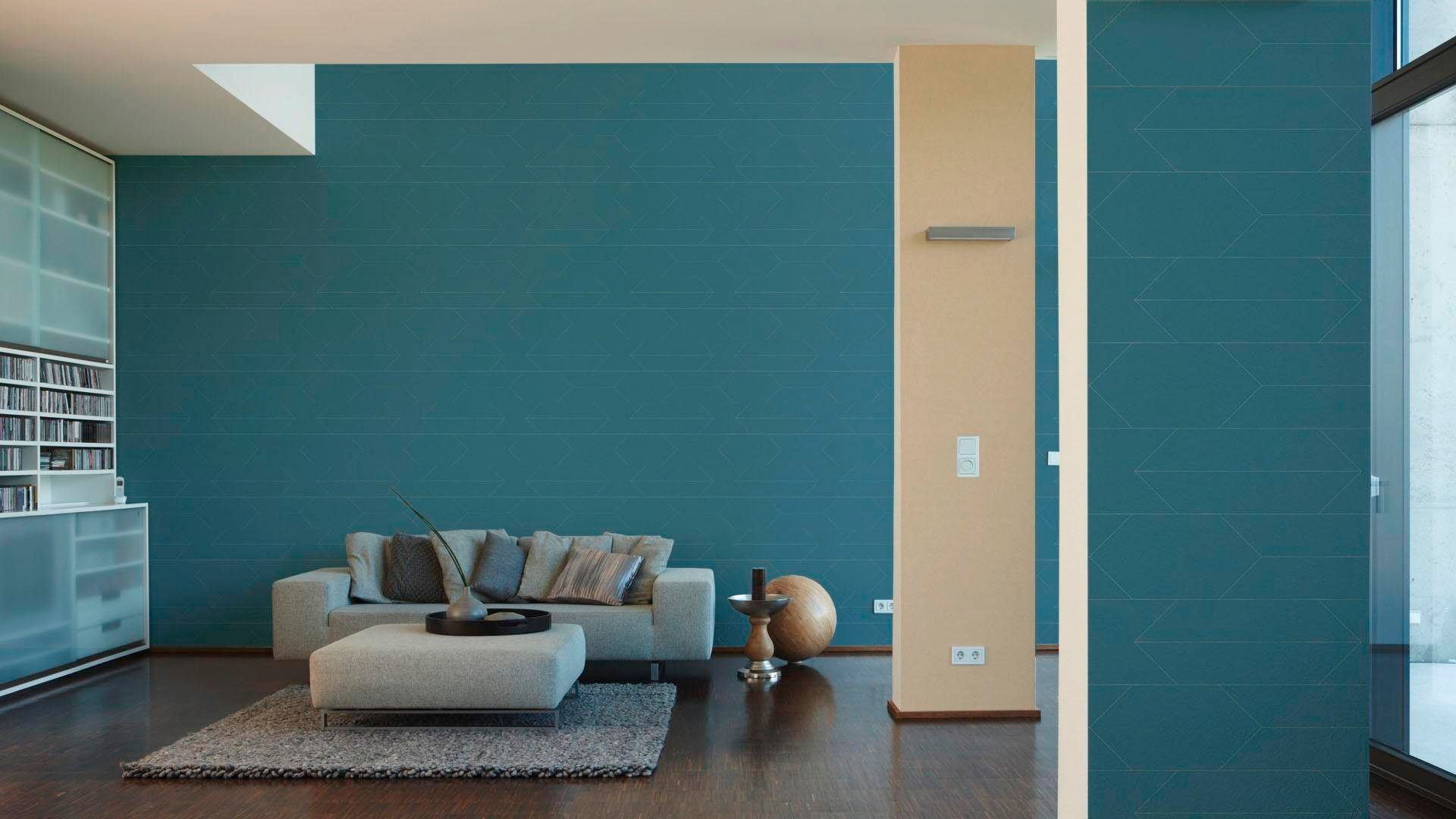 living walls Vliestapete »Björn« einfarbig | uni | unifarben glatt Uni Tapete einfarbig Tapeten Wohnzimmer Schlafzimmer Küche Flur Design