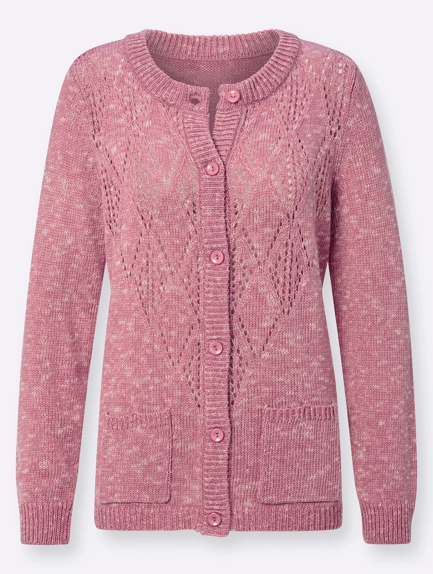 Classic Basics Rautenstrickjacke