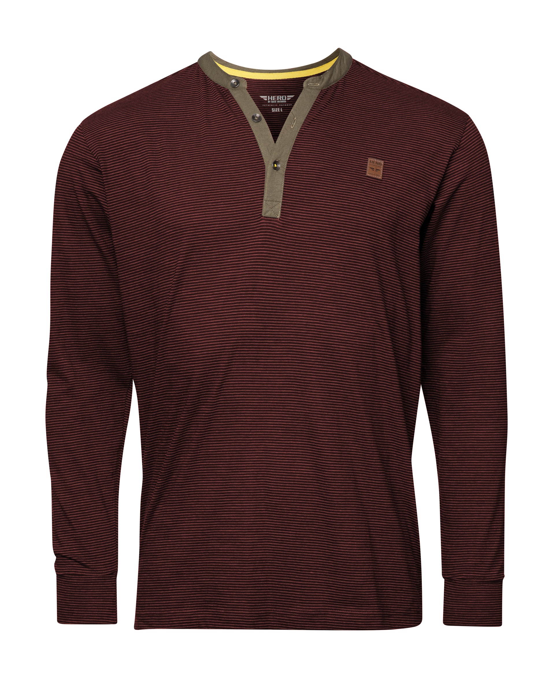 HERO by John Medoox Businessshirt »HANO Workwear Longsleeve Henley-Shirt« Longsleeve Henley-Shirt Funktionsqualitätfür Herren