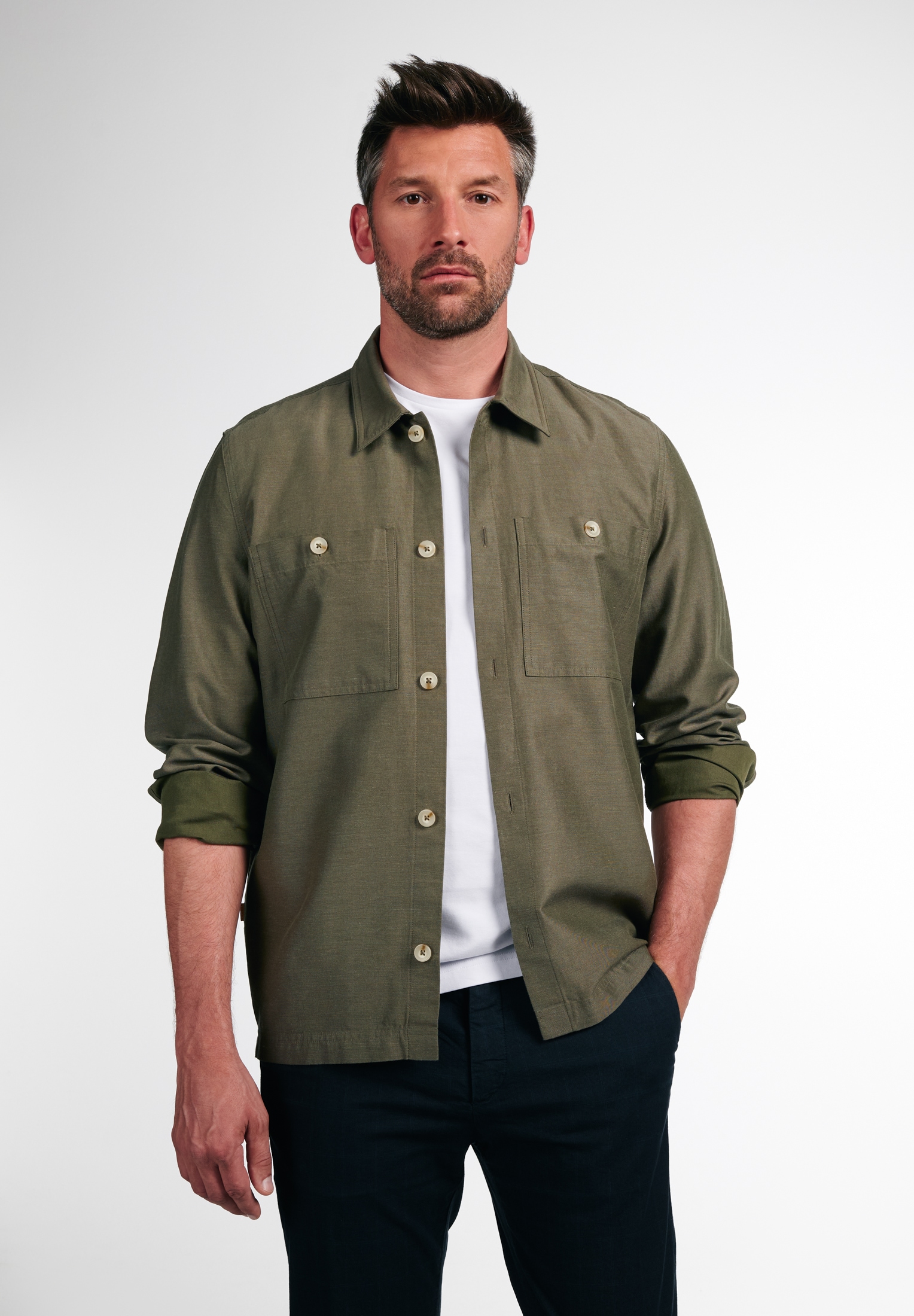 Eterna Langarmhemd "MODERN FIT" EASY IRON (bügelleicht) günstig online kaufen