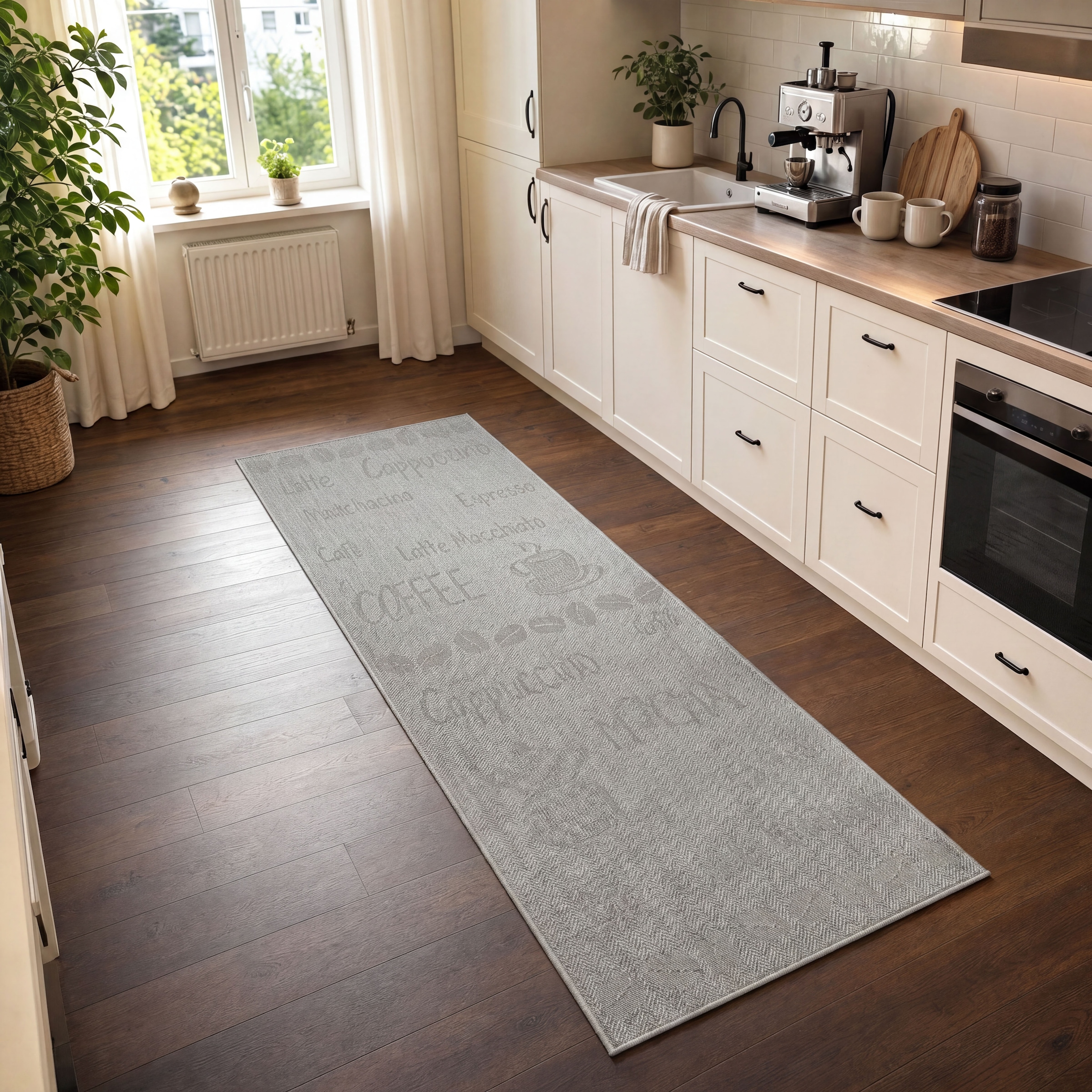 OTTO home Läufer »Coffee, Kaffee-Motive, In- und Outdoor geeignet« rechteckig 5 mm Höhe Wetterfest, UV-beständig, Küchenläufer, Camping, Balkon